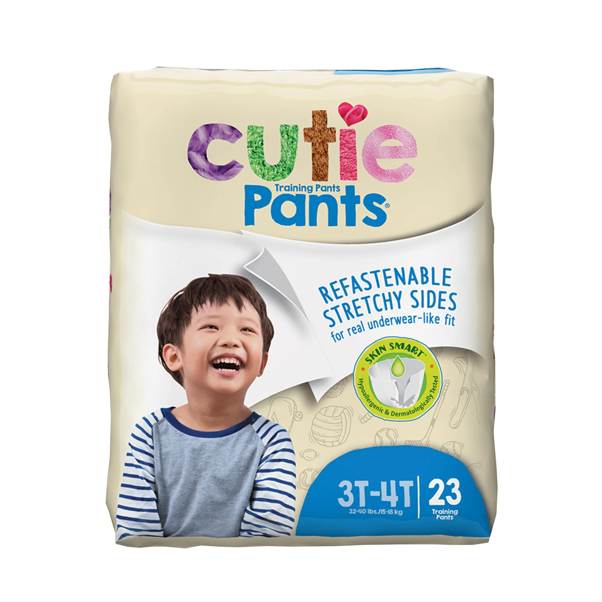 First Quality Products LLC Cutie Pants Training Pants, 3T to 4T (92/CS)
