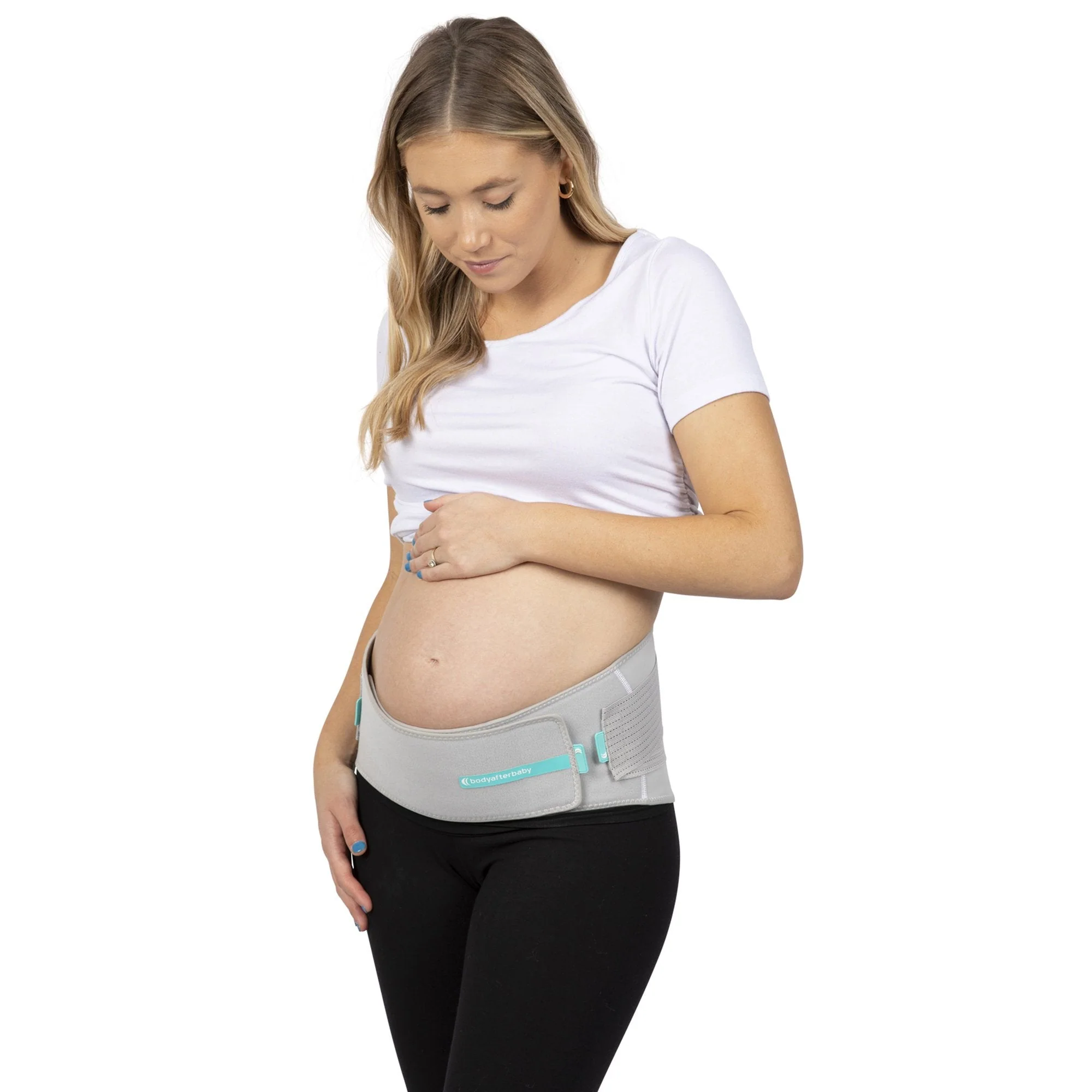 Body After Baby Maternity Support Belt NINER Premium Medium Hook and Loop Closure 32 to 40 Inch Under Belly Circumference / 4 to 8 Pre-Pregnancy Pant Size Adult