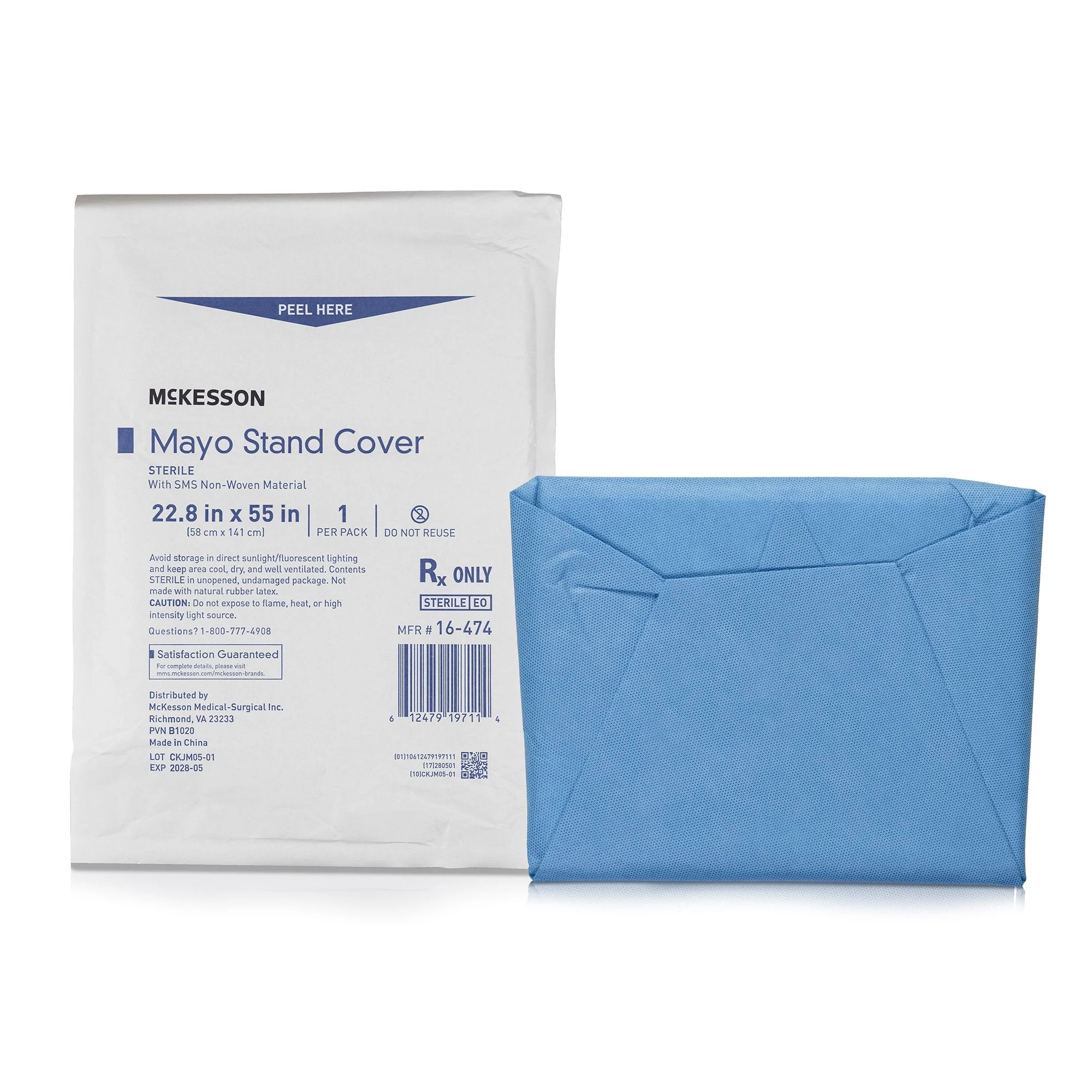 McKesson Brand McKesson Mayo Stand Cover, 22-4/5 x 55-1/2 Inch (30/CS)