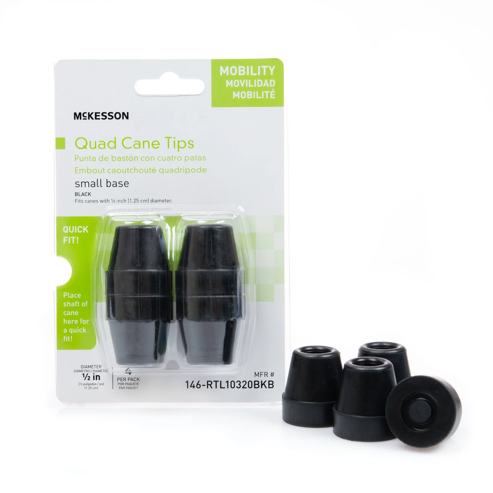 McKesson Brand McKesson Quad Cane Tips (40/CS)