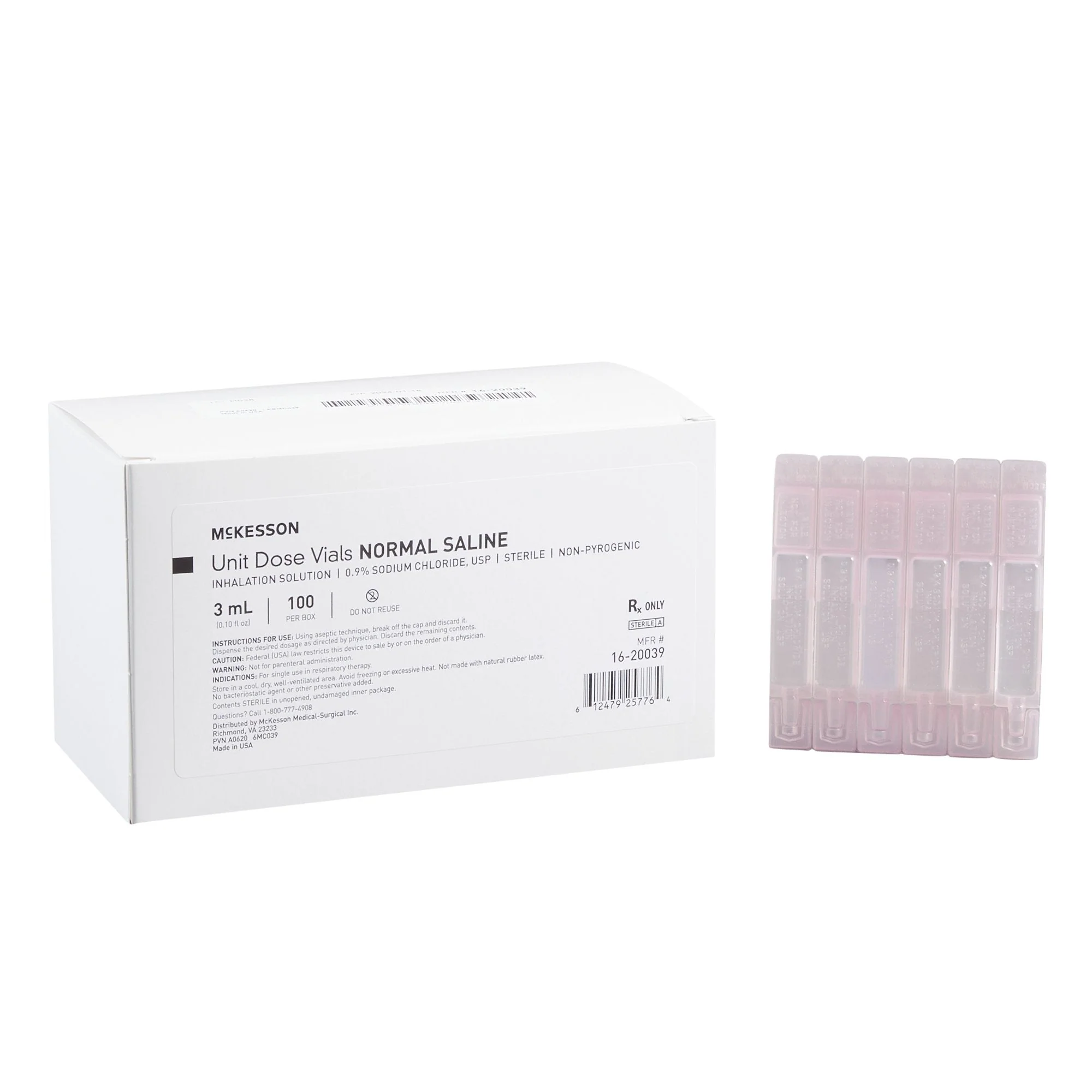 McKesson Sodium Chloride, Preservative Free 0.9% Solution 3 mL