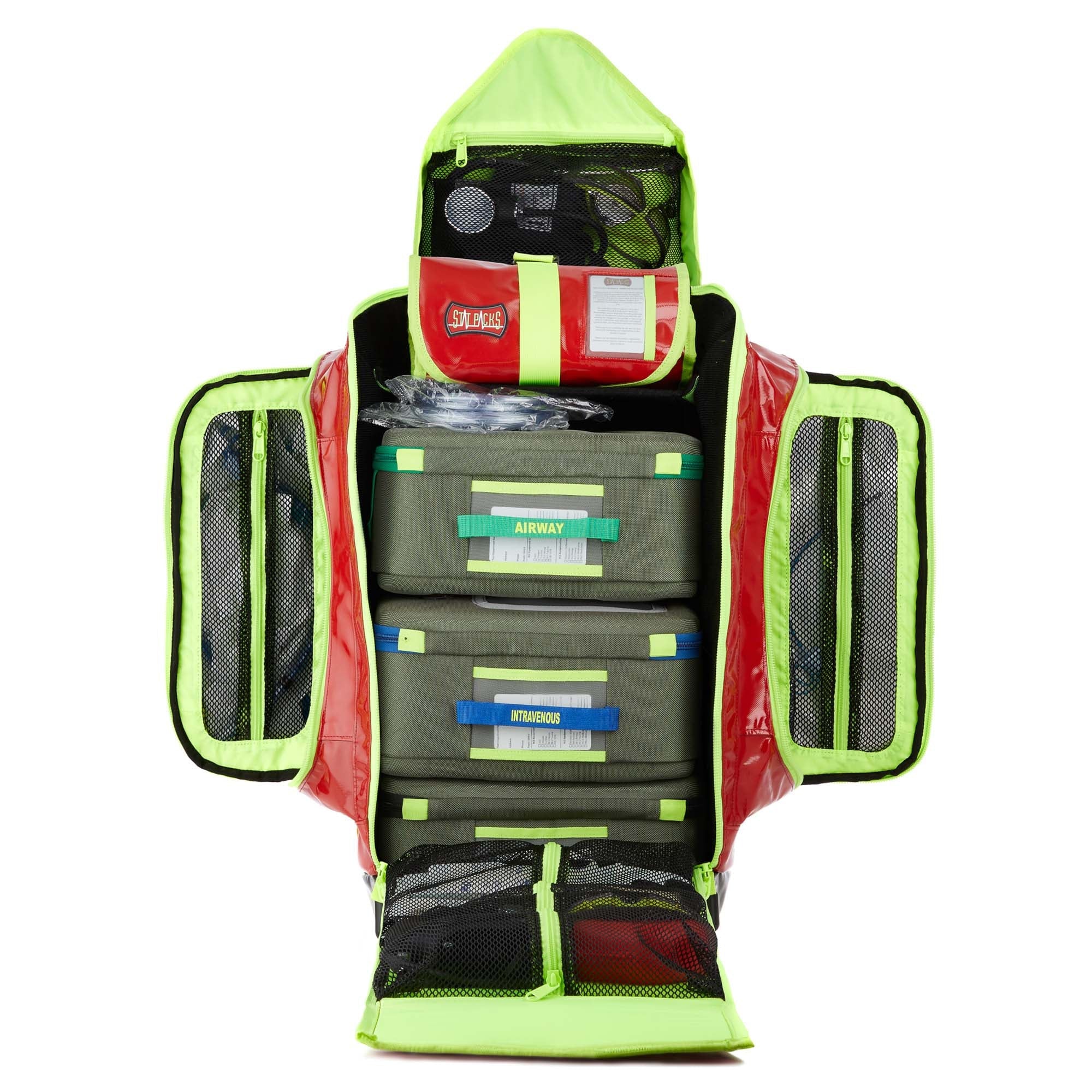 StatPacks Inc Medical Backpack Statpacks G3 Backup Red Urethane-Coated Tarpaulin 25 H X 18 W X 8.5 D Inch - Image 4