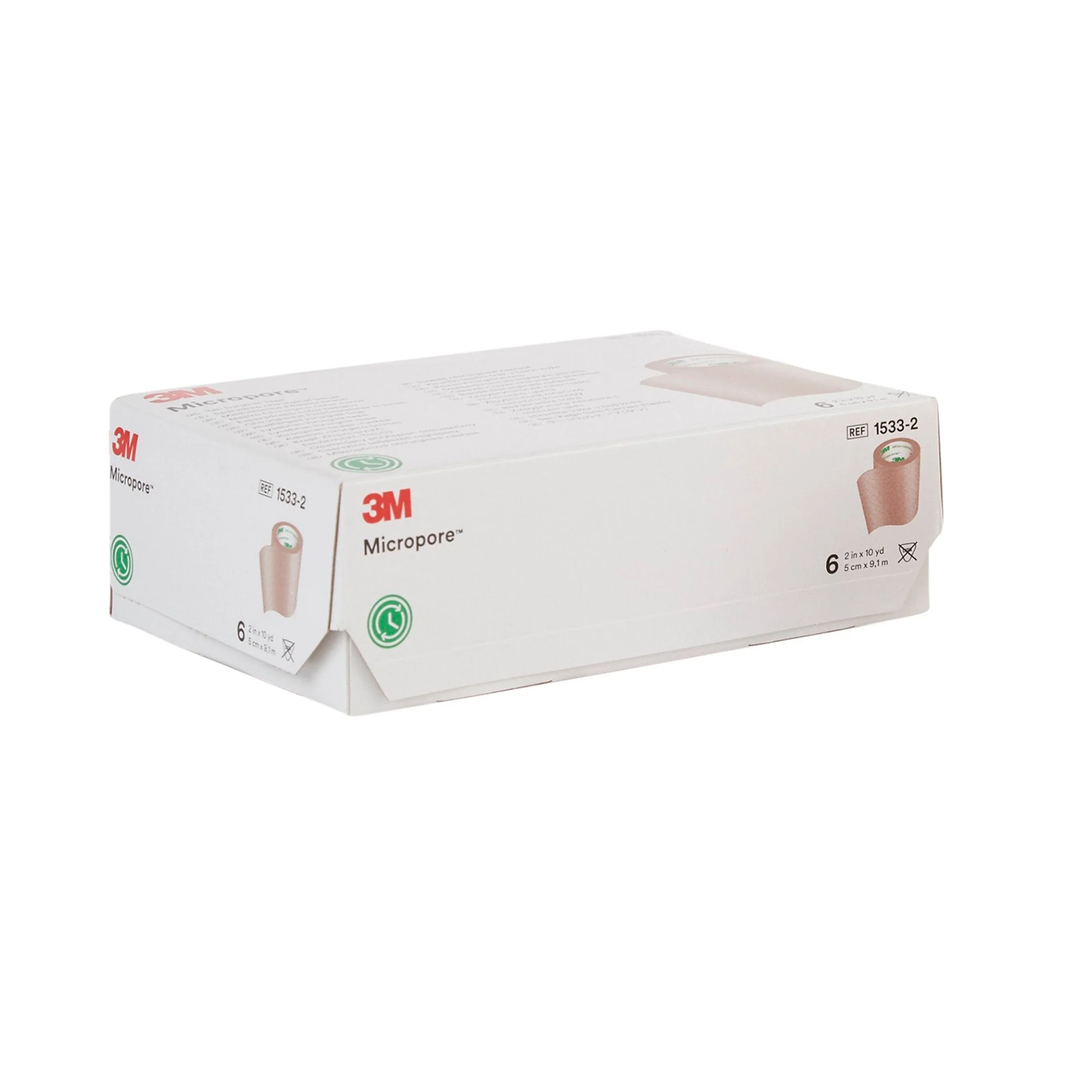 Solventum Corporation 3M Micropore Paper Medical Tape, 2 Inch x 10 Yard, Tan (60/CS) - Image 3