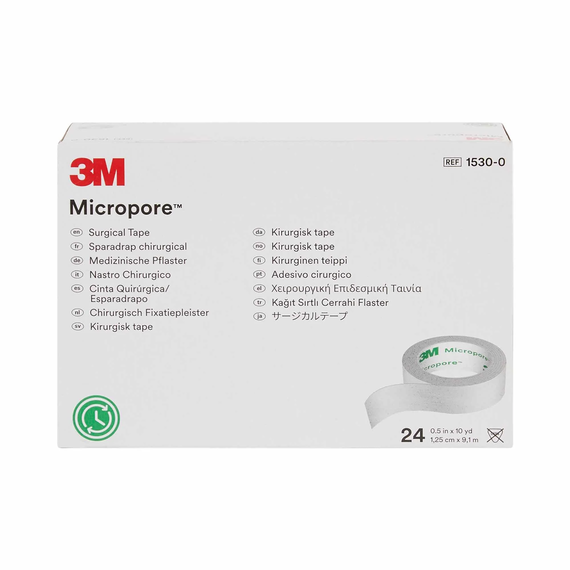 Solventum Corporation 3M Micropore Paper Medical Tape, 1/2 Inch x 10 Yard, White (240/CS) - Image 2