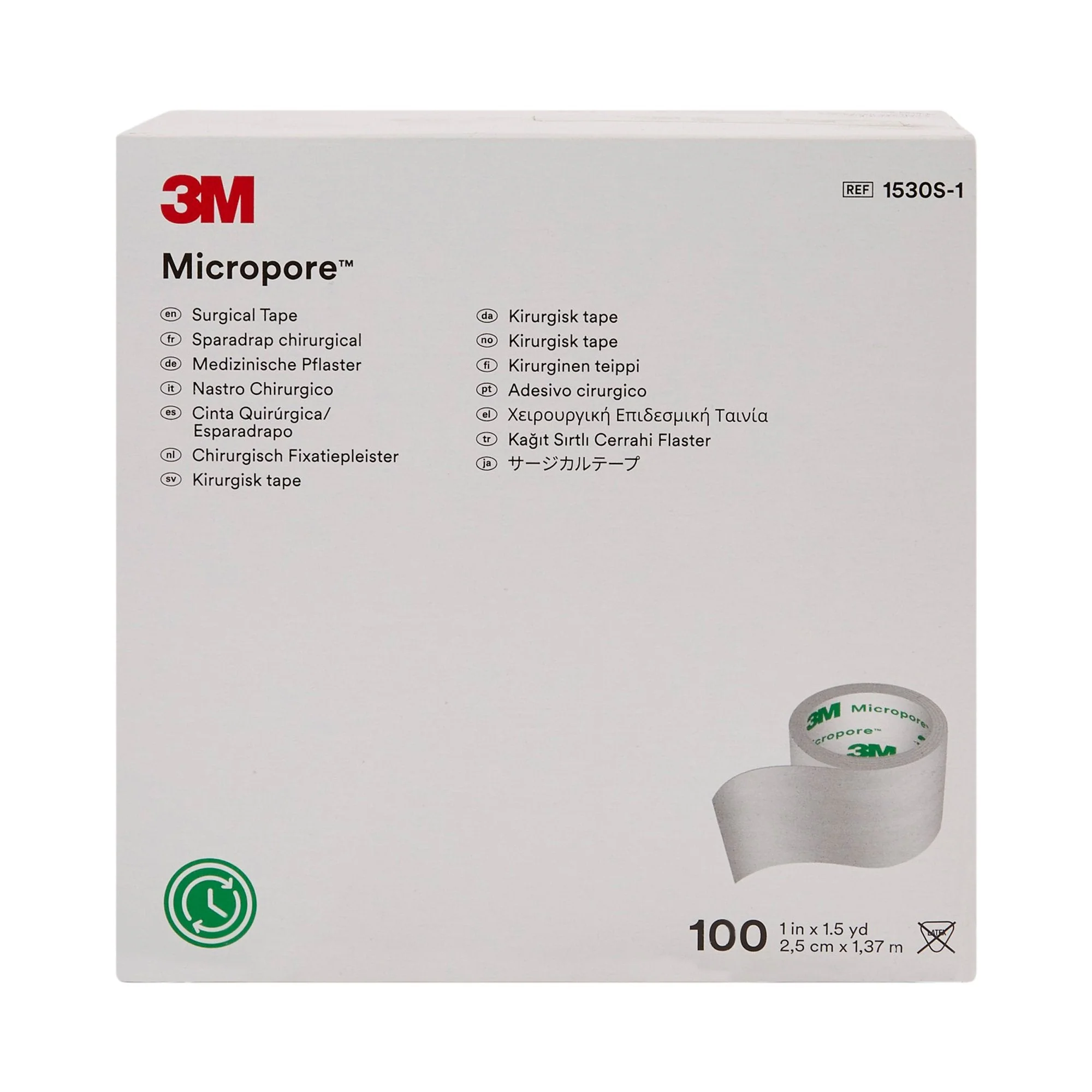 Solventum Corporation 3M Micropore Paper Medical Tape, 1 Inch x 1-1/2 Yard, White (500/CS) - Image 3