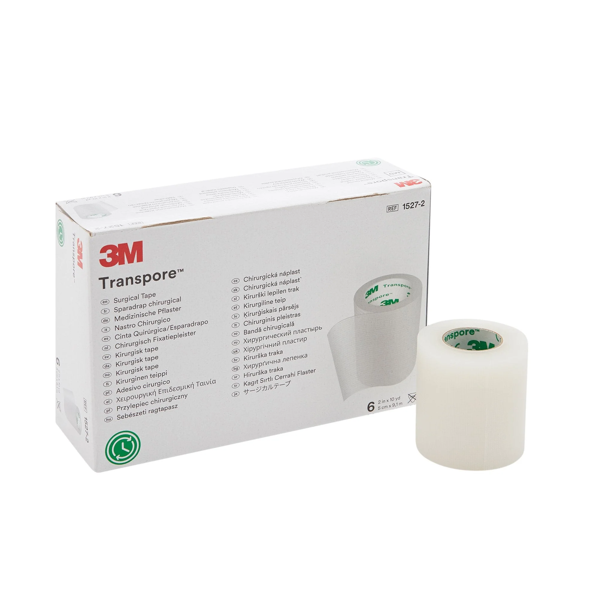 Solventum Corporation 3M Transpore Plastic Medical Tape, 2 Inch x 10 Yard, Transparent (60/CS)