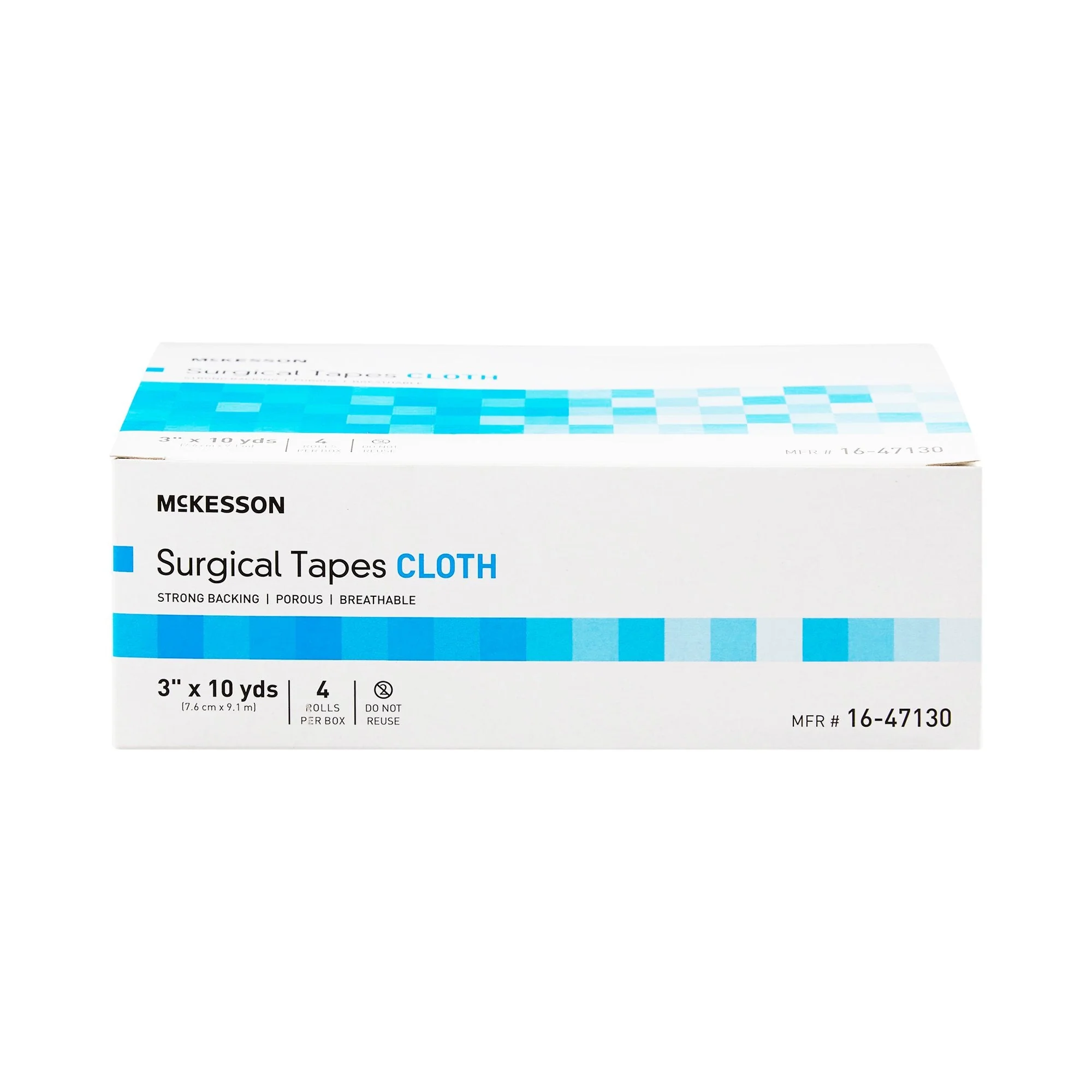 McKesson Brand McKesson Silk-Like Cloth Medical Tape, 3 Inch x 10 Yard, White (48/CS) - Image 2