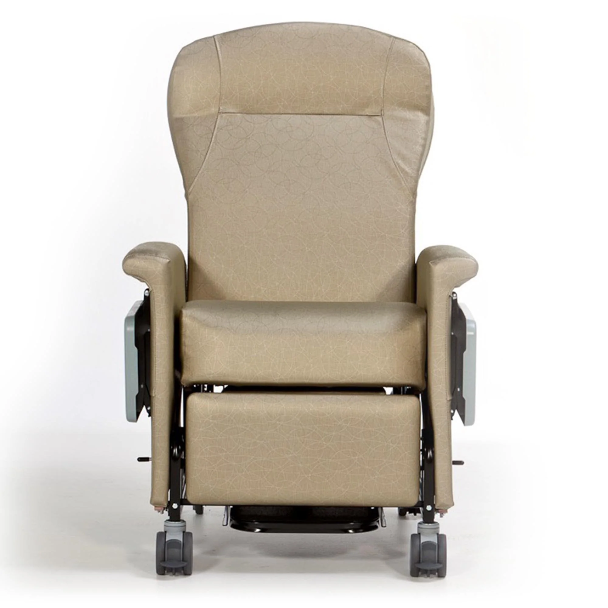 Champion Manufacturing Medical Transport Recliner Ascent II Natural Vinyl 4 Inch Casters 300 lbs. Weight Capacity - Image 2