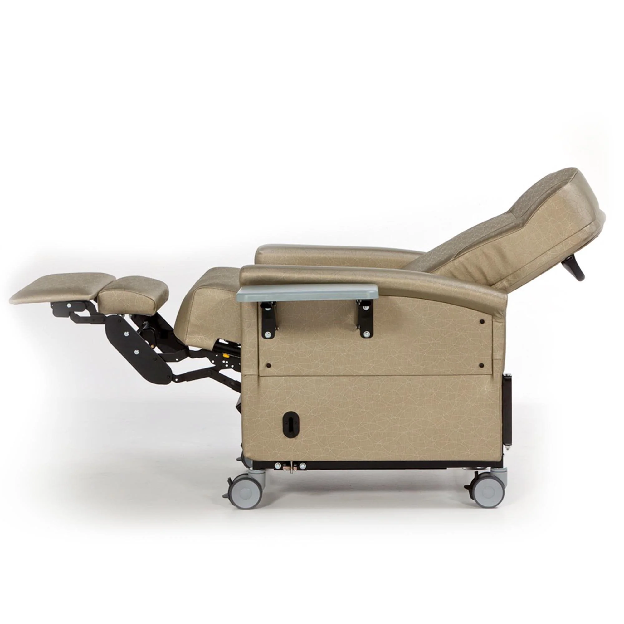 Champion Manufacturing Medical Transport Recliner Ascent II Natural Vinyl 4 Inch Casters 300 lbs. Weight Capacity - Image 3