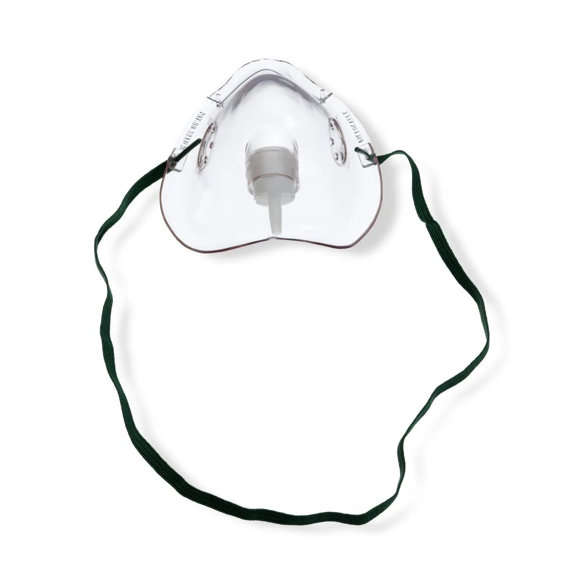 Medline Oxygen Mask Hudson RCI Standard Style Adult One Size Fits Most Adjustable Head Strap / Nose Clip (HUD1048 / CS)