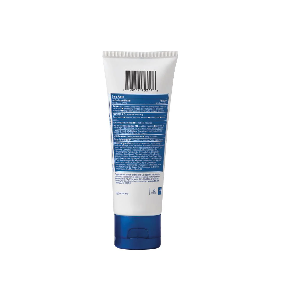 Medline Skin Protectant Medline Remedy Specialized Prevent 2 oz. Tube Unscented Cream CHG Compatible (MSC092562 / CS)