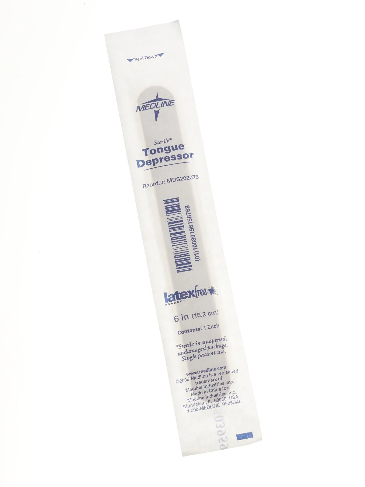 Medline Tongue Depressor Medline 6 Inch Length Wood Senior (MDS202075 / CS)