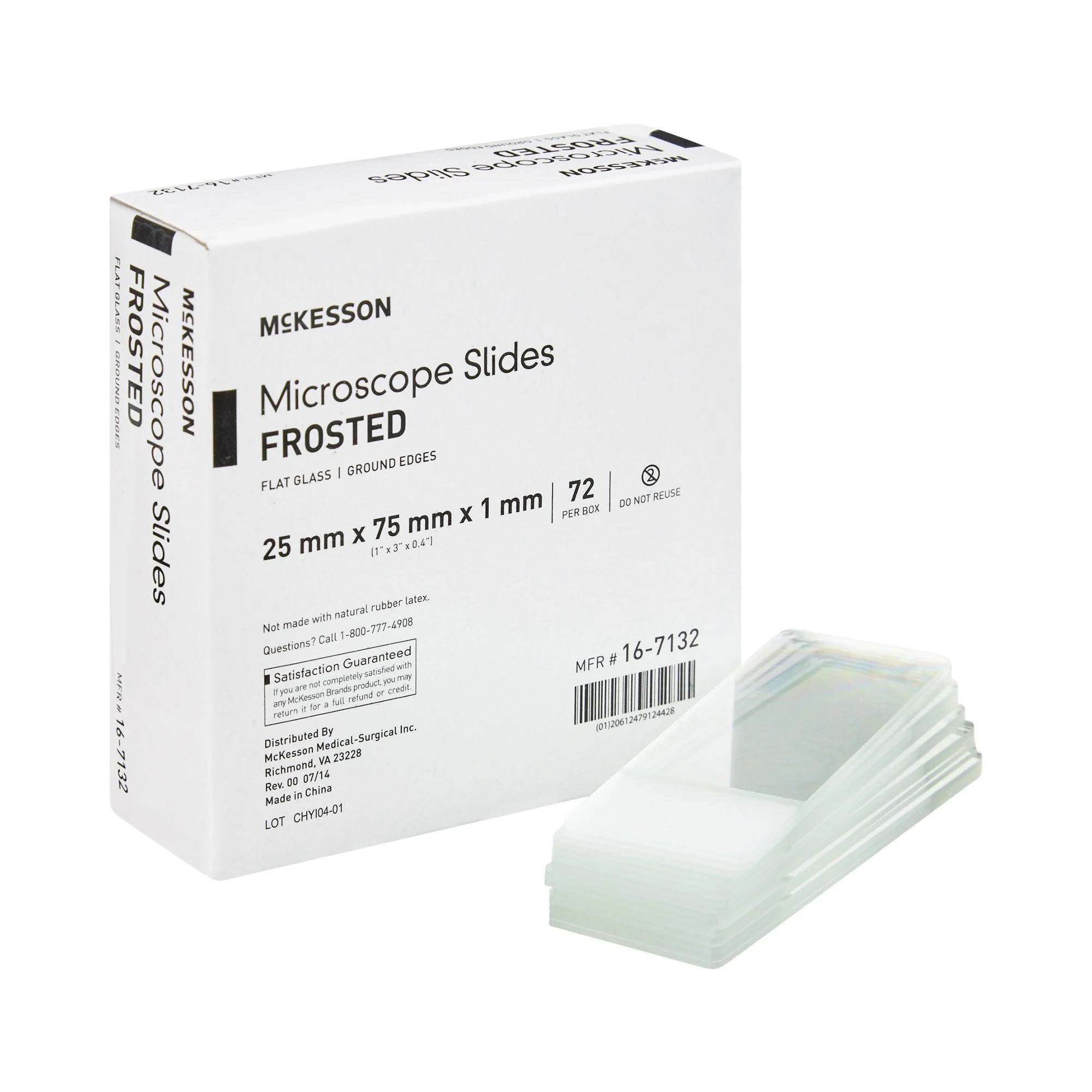McKesson Brand McKesson Frosted Microscope Slide, 1 x 3 Inch (20/CS)
