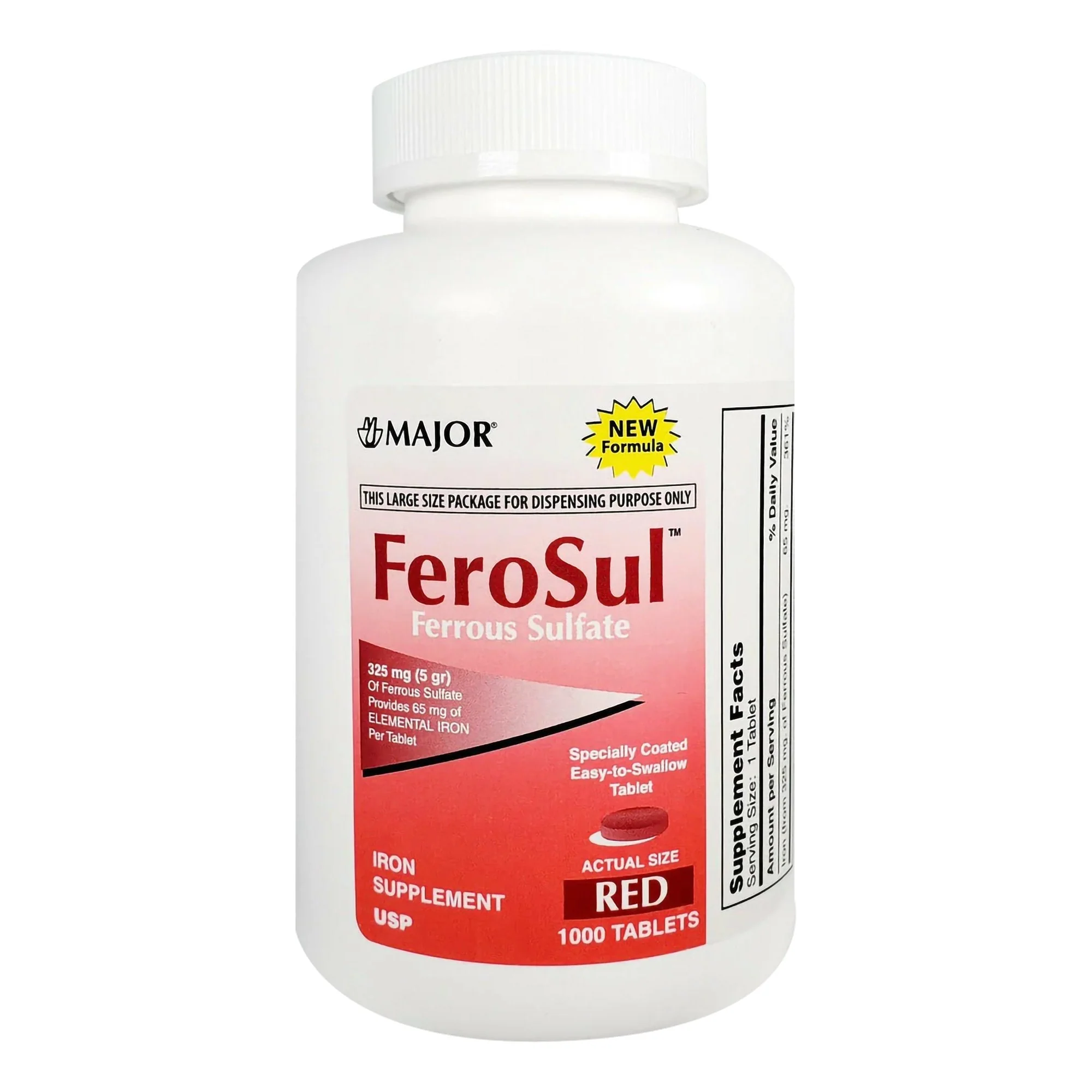 Major Pharmaceuticals Major FeroSul Iron Mineral Supplement