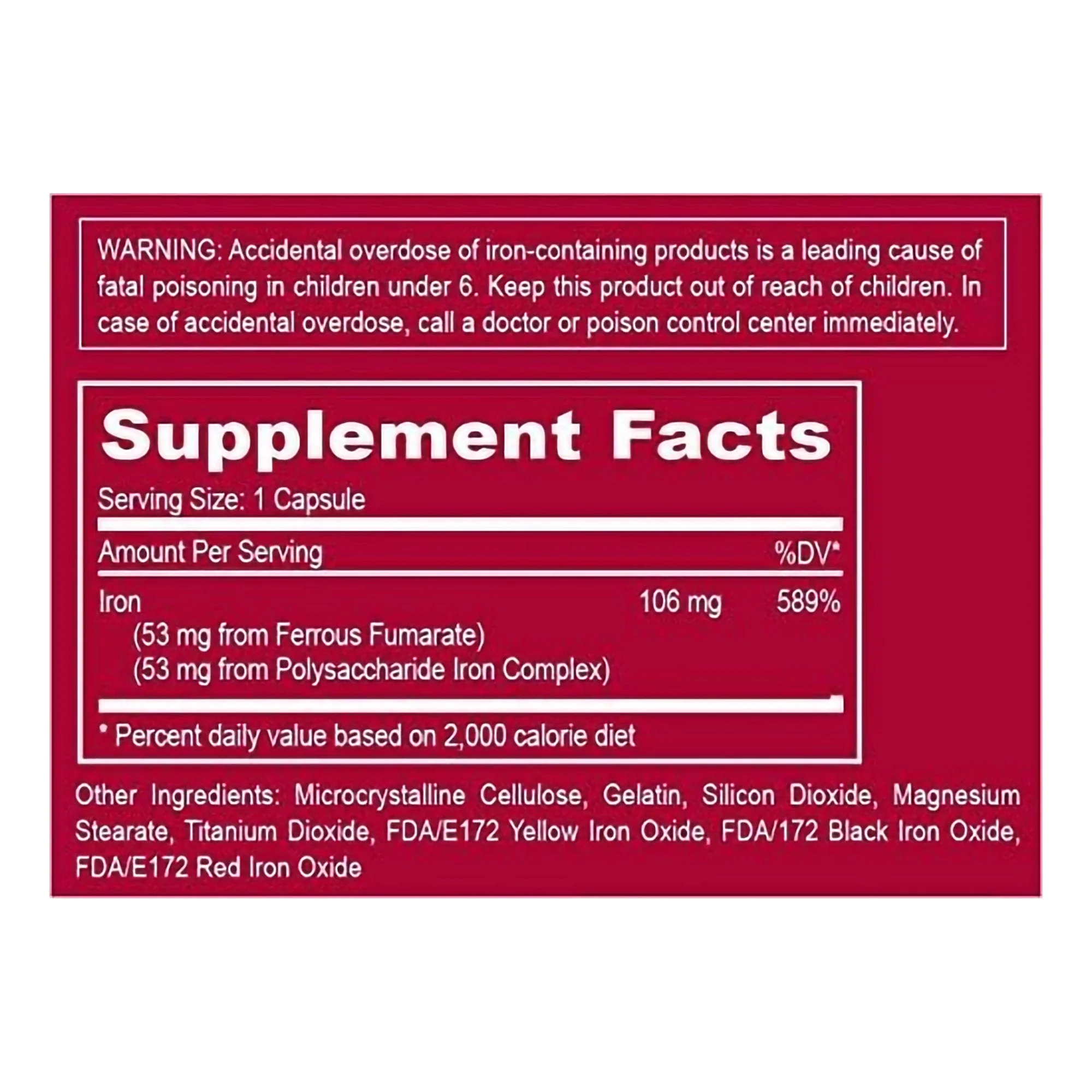 US Pharmaceutical Corp Tandem Iron Mineral Supplement - Image 2
