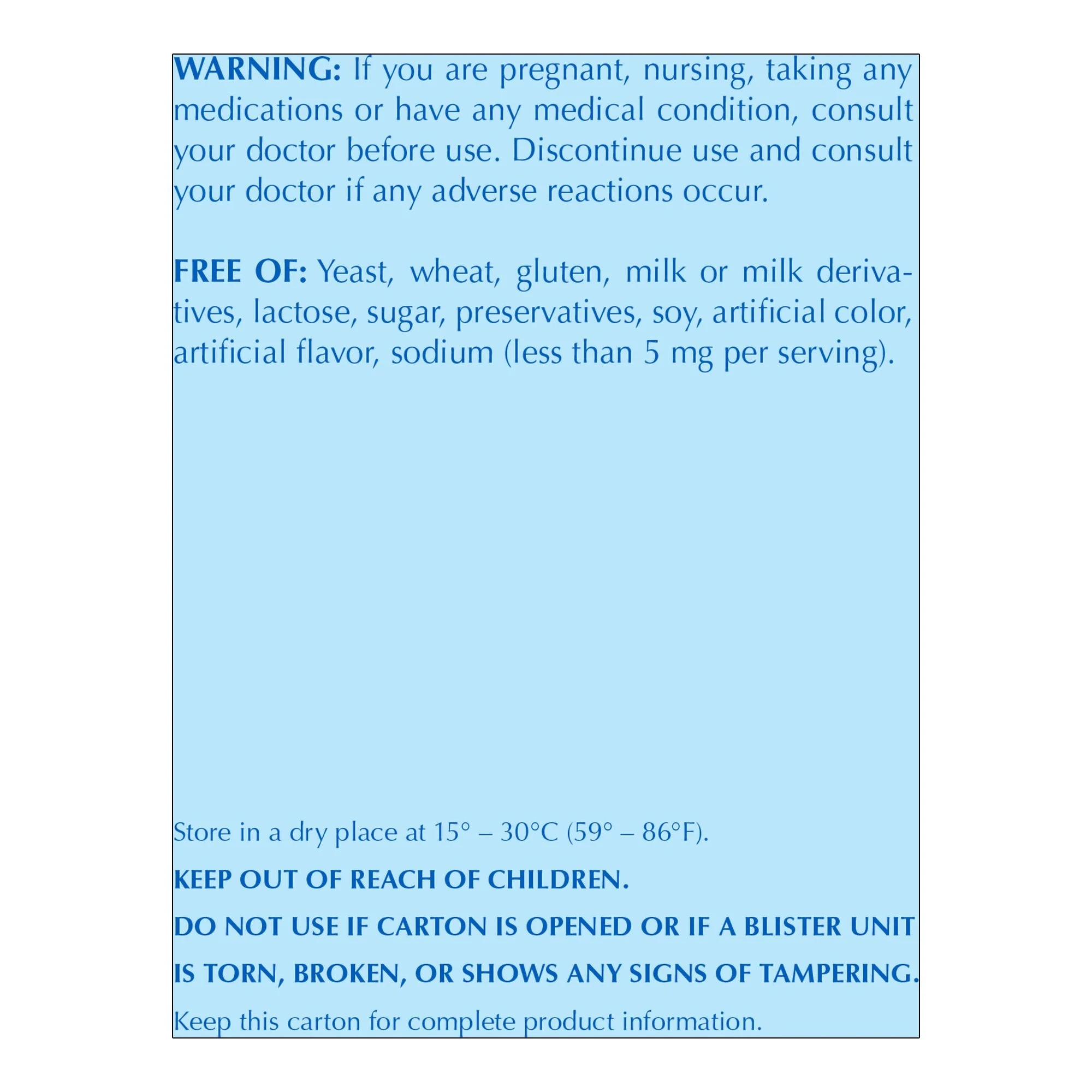 Major Pharmaceuticals Major 220-mg Zinc Sulfate Capsules (100/BX) - Image 2