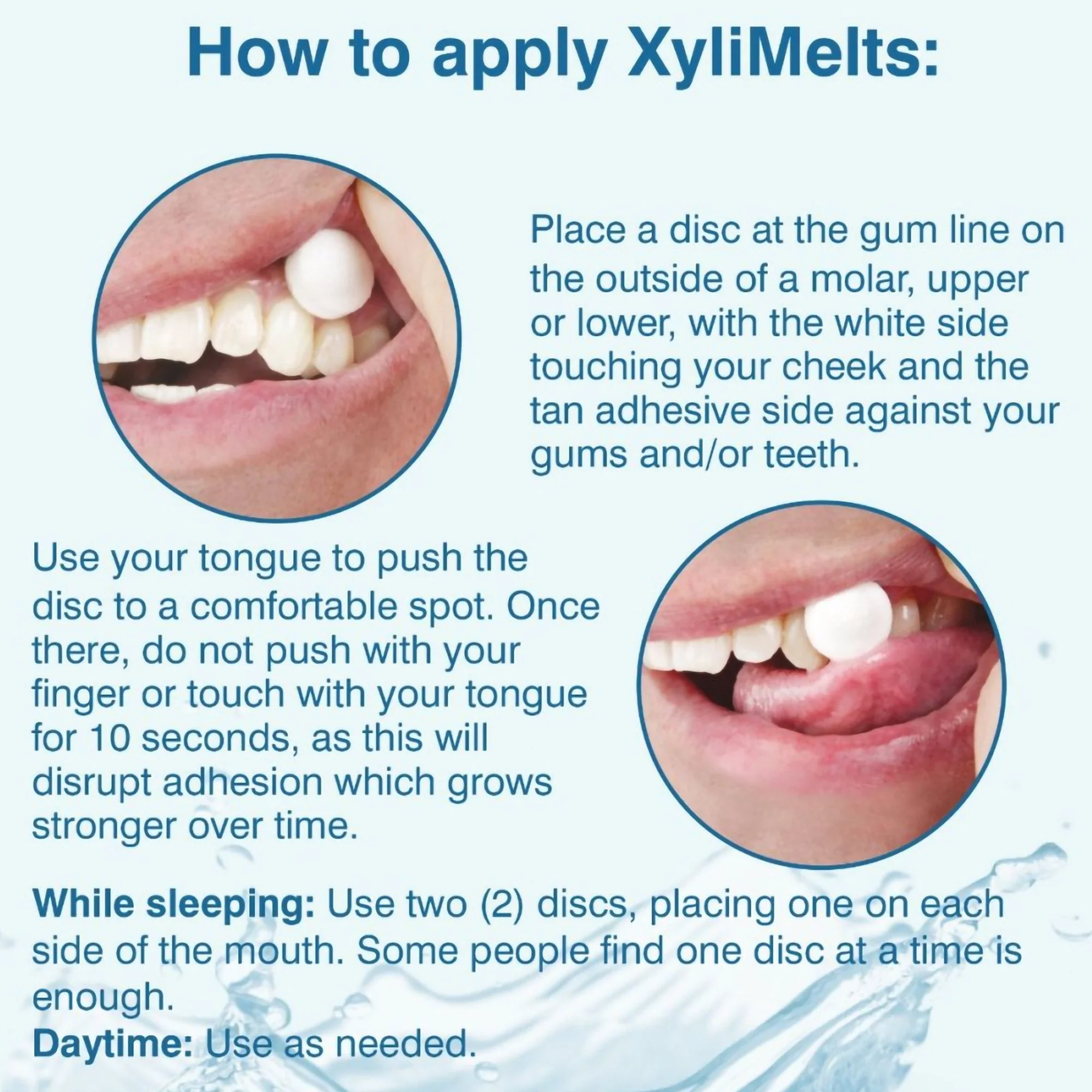Orahealth USA OraCoat XyliMelts Stick-On Melts for Moisturizing, Mild Mint (40/CT) - Image 6