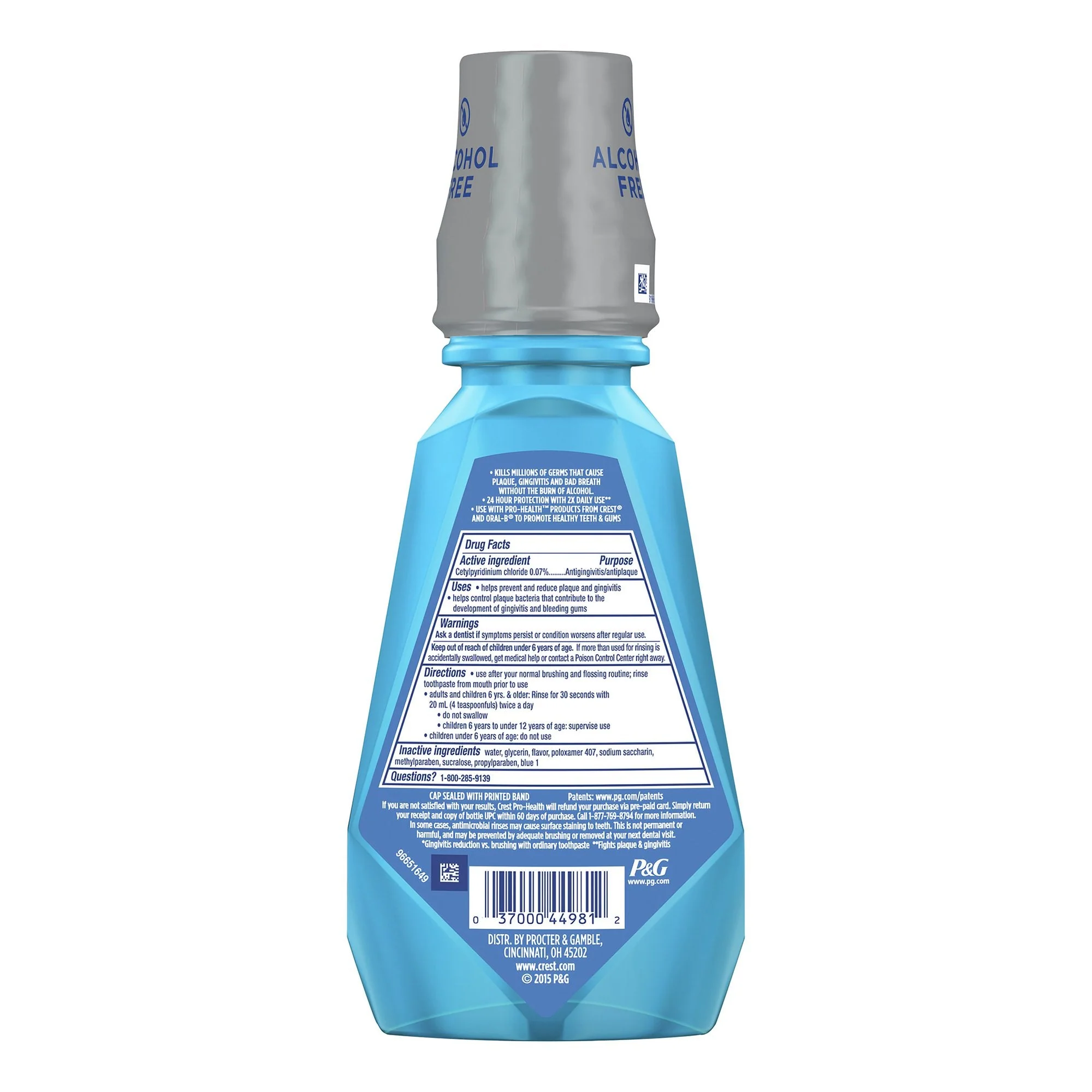 Procter & Gamble Crest Pro-Health Multi-Protection Antigingivitis/Antiplaque Oral Rinse, Mint (4/CS) - Image 3