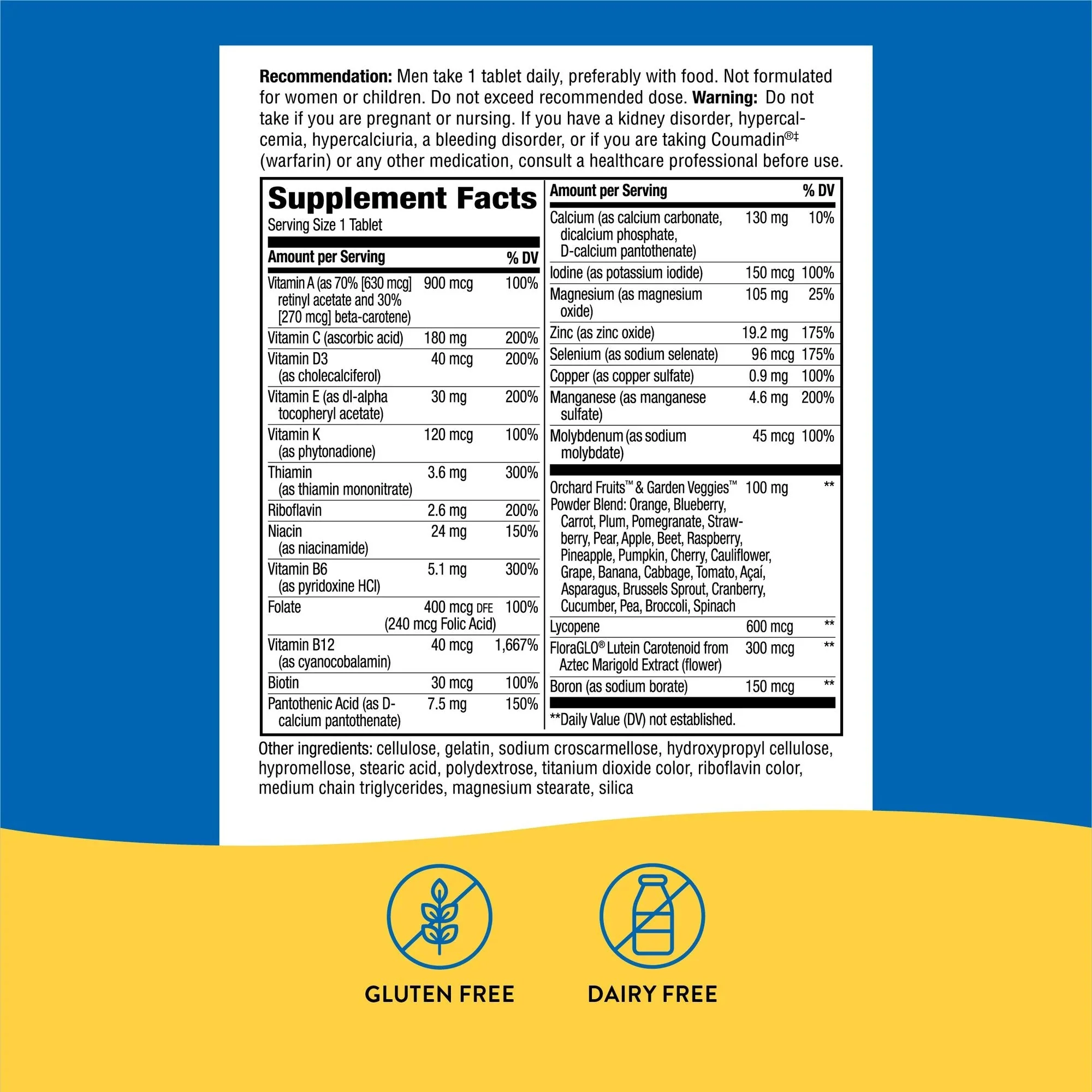 Nature's Way Brands LLC Nature's Way Alive! Men's 50+ Multi-Vitamin Multi-Mineral Tablets (50/BX) - Image 2