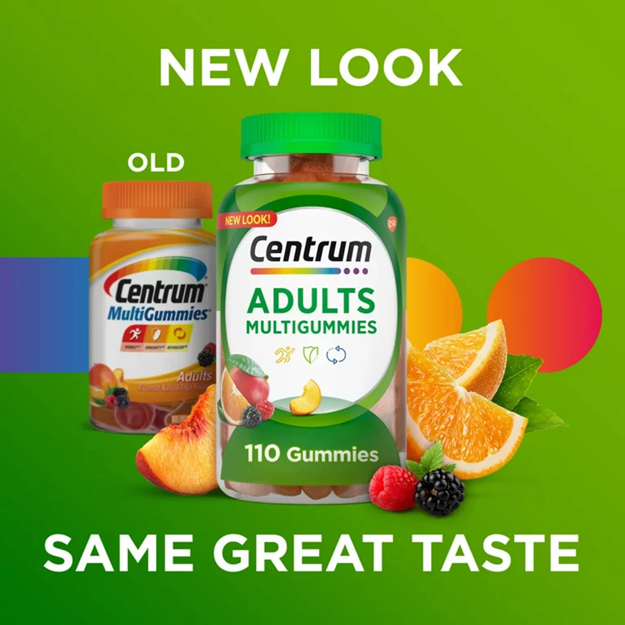 Glaxo Consumer Products Centrum MultiGummies Adults Assorted Natural Fruit Flavors - Image 2
