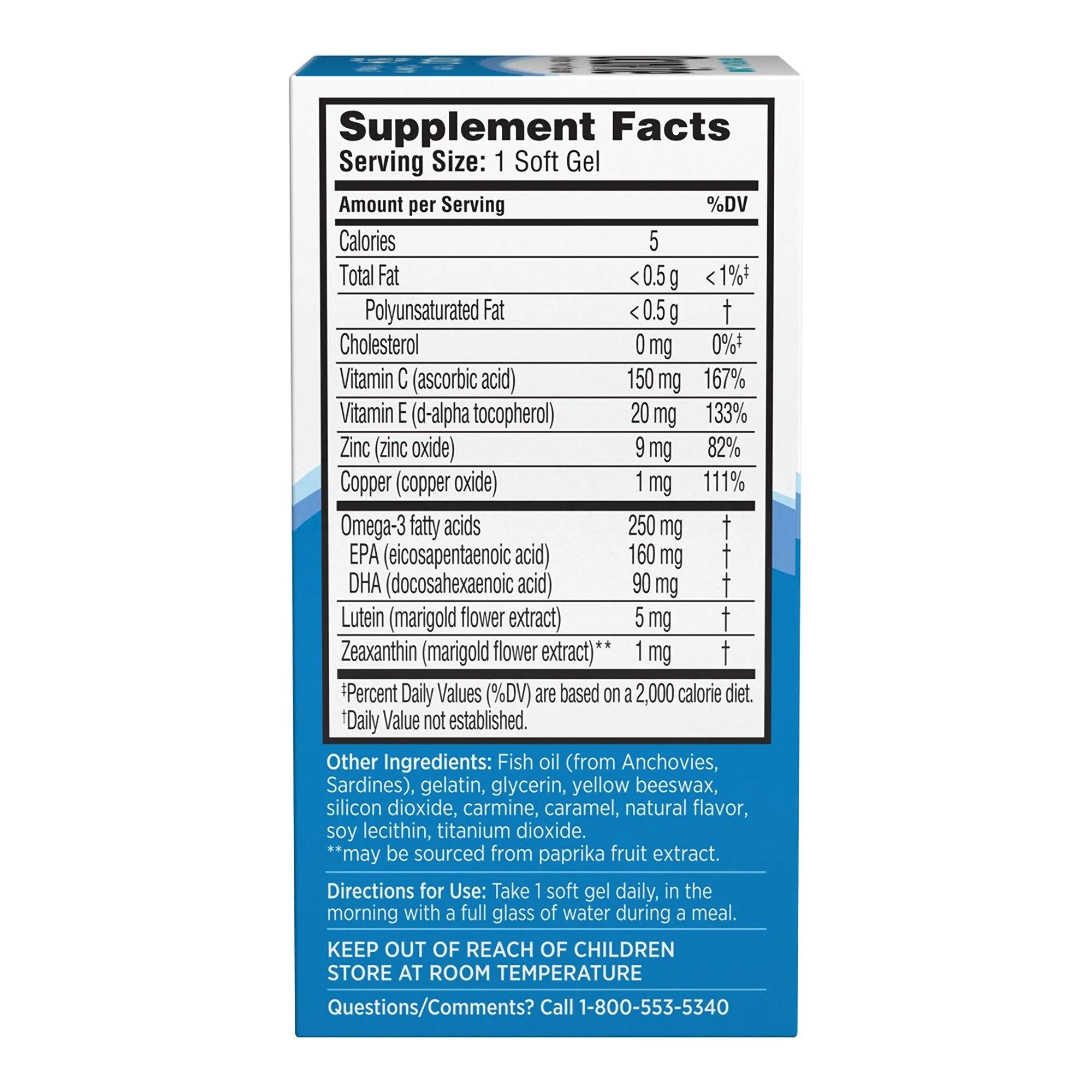Valeant Pharmaceuticals Ocuvite Adult 50+ Multivitamin Supplement - Image 3