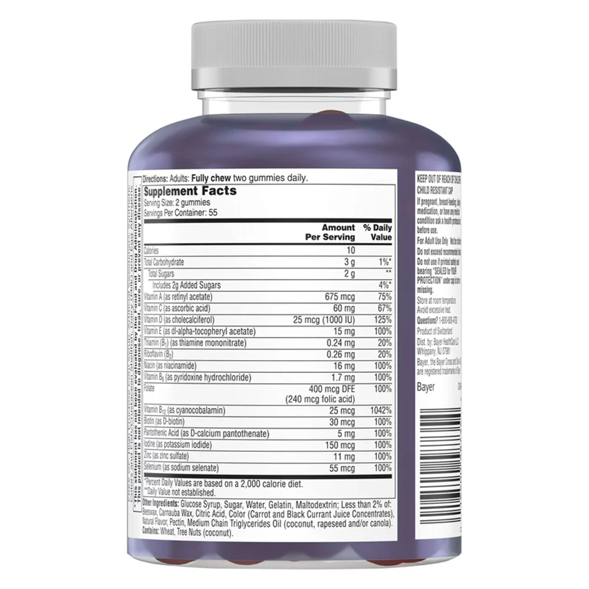 Bayer One A Day Advanced Multivitamin Men's 50+ Gummies - Image 2