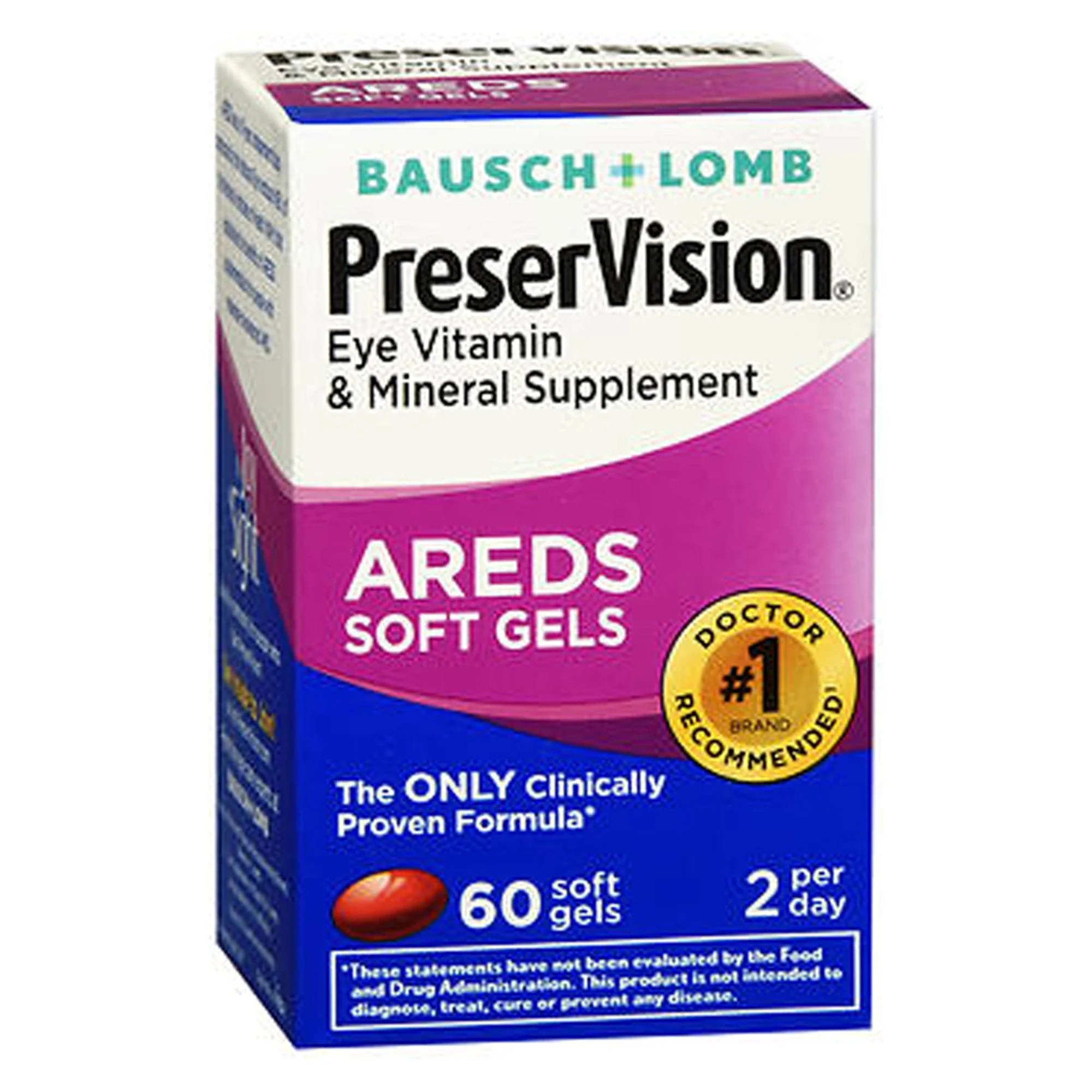 Bausch & Lomb PreserVision AREDS Multivitamin/Multimineral Supplement (60/BX)