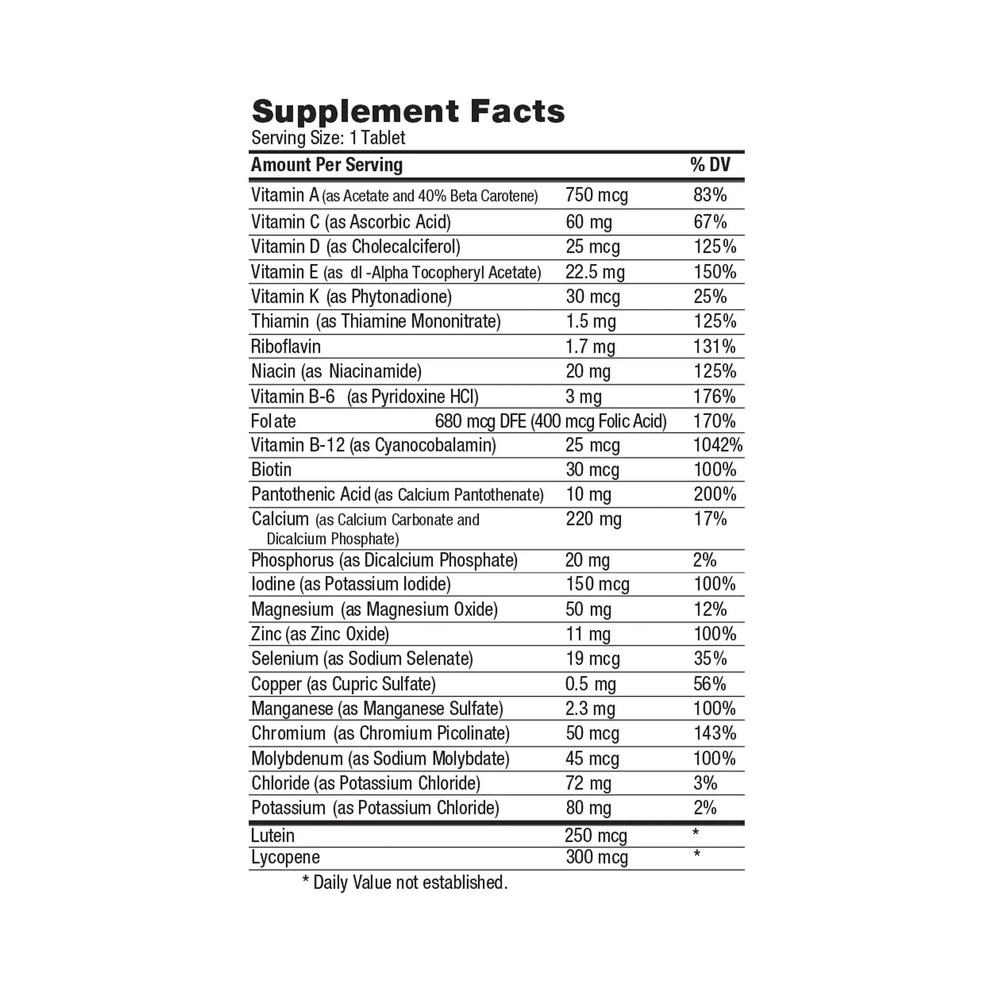 Geri-Care Geri-Care Senior Tabs Multivitamin/Multimineral Supplement for Adults 50+ (12/CS) - Image 2