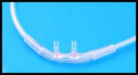 Nasal Cannula AirLife Adult Curved Prongs 7 Foot Tubing Low Flow Rate