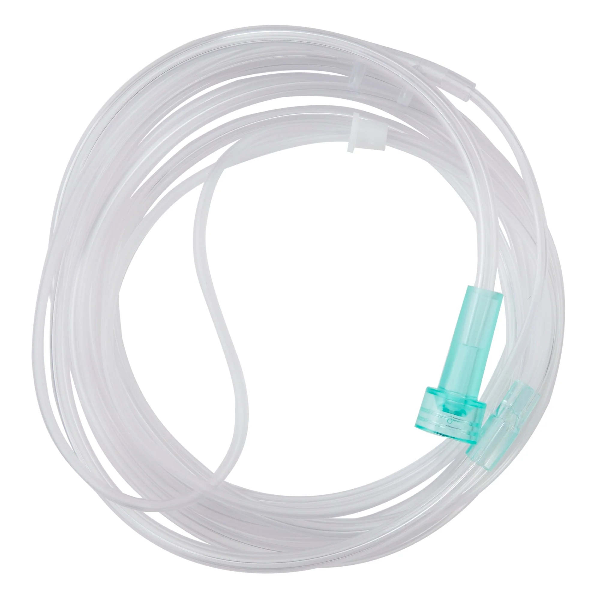 Nasal Cannula AirLife U-Connect-It Adult Curved Prongs 7 Foot Tubing Low Flow Rate