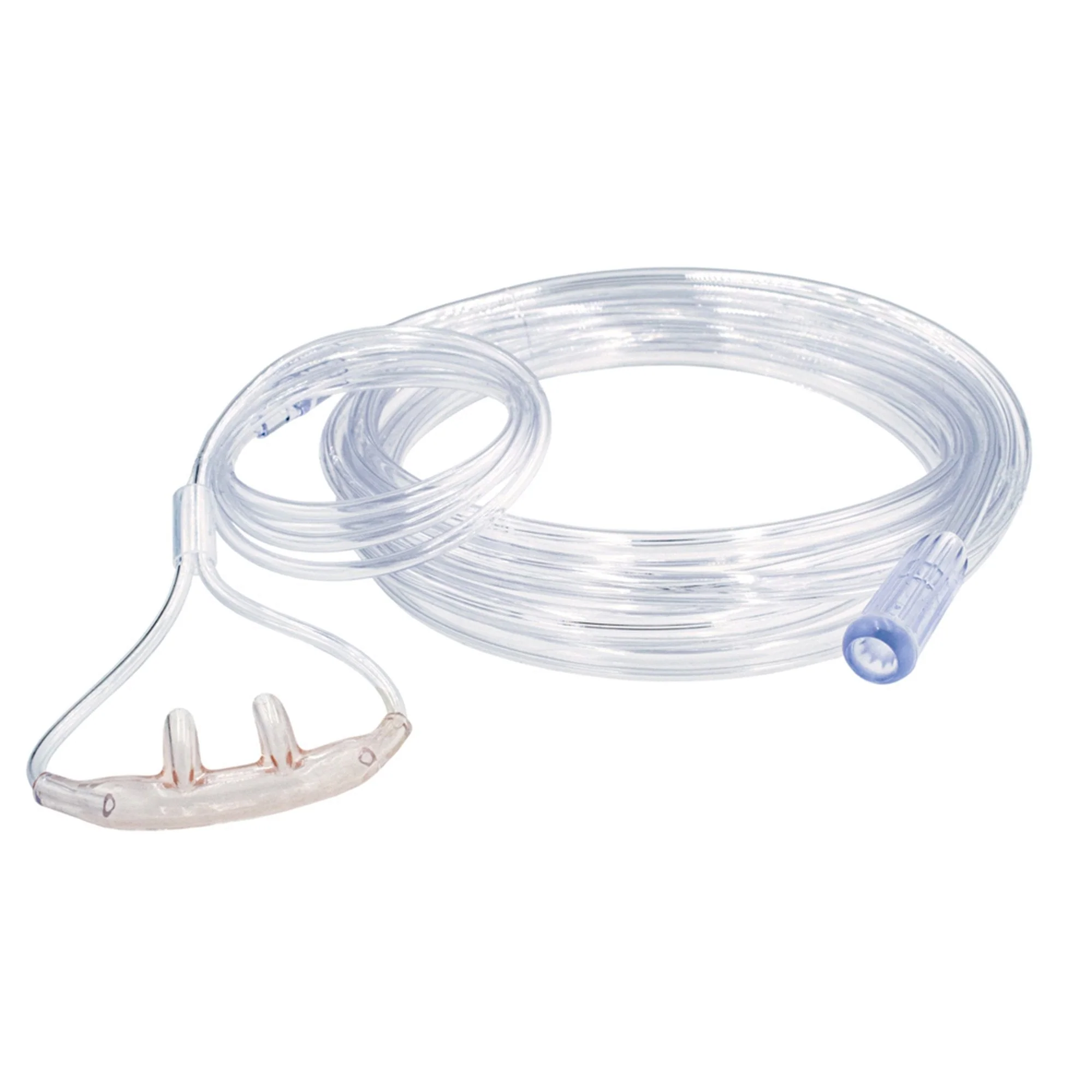 Nasal Cannula Salter-Style Adult Curved Prongs 7 Foot Tubing High Flow Rate