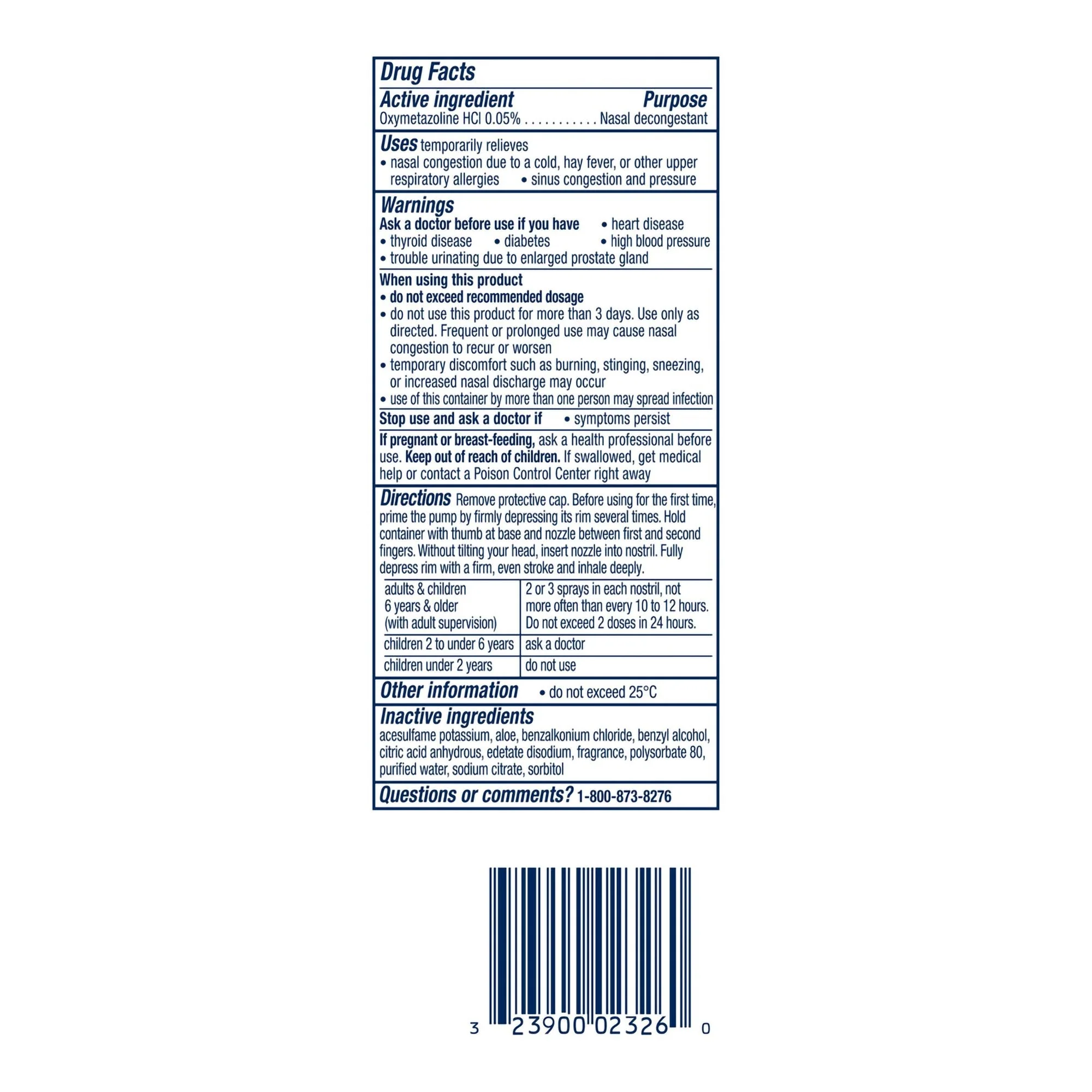 Procter & Gamble Vicks Sinex Severe Nasal Decongestant Moisturizing Spray - Image 3