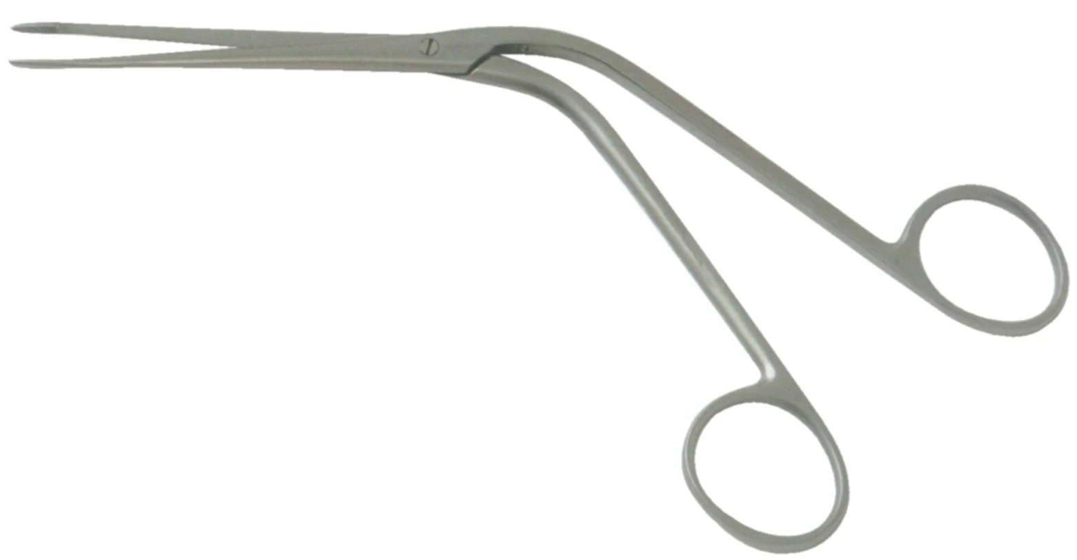 Nasal Polypus Forceps BR Surgical Hartmann 7-7/8 Inch Length OR / Surgical Grade German Stainless Steel NonSterile NonLocking Finger Ring Handle Straight Serrated Oval Tips with Groove