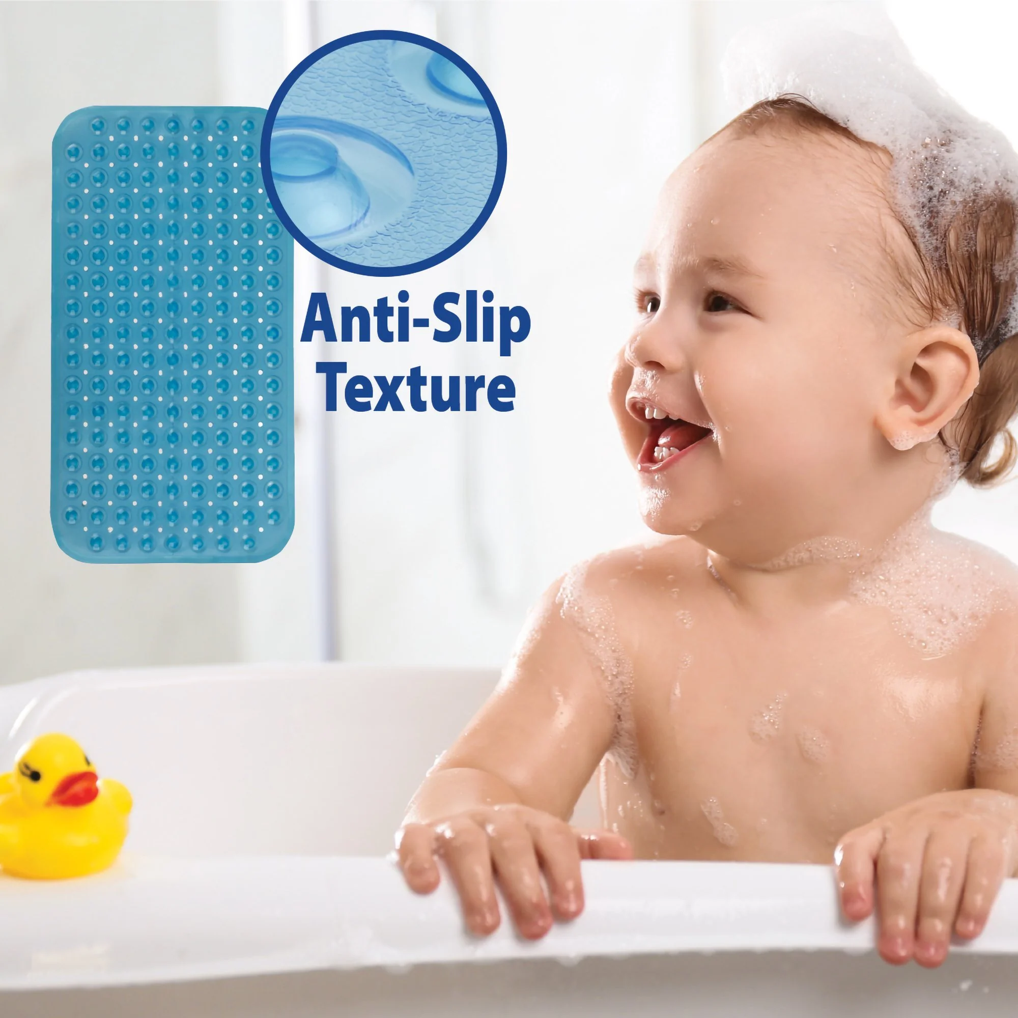 Veridian Healthcare LLC Theracare Bathtub Mat, Antifungal, Blue, 15 x 27 Inch (20/CS) - Image 5