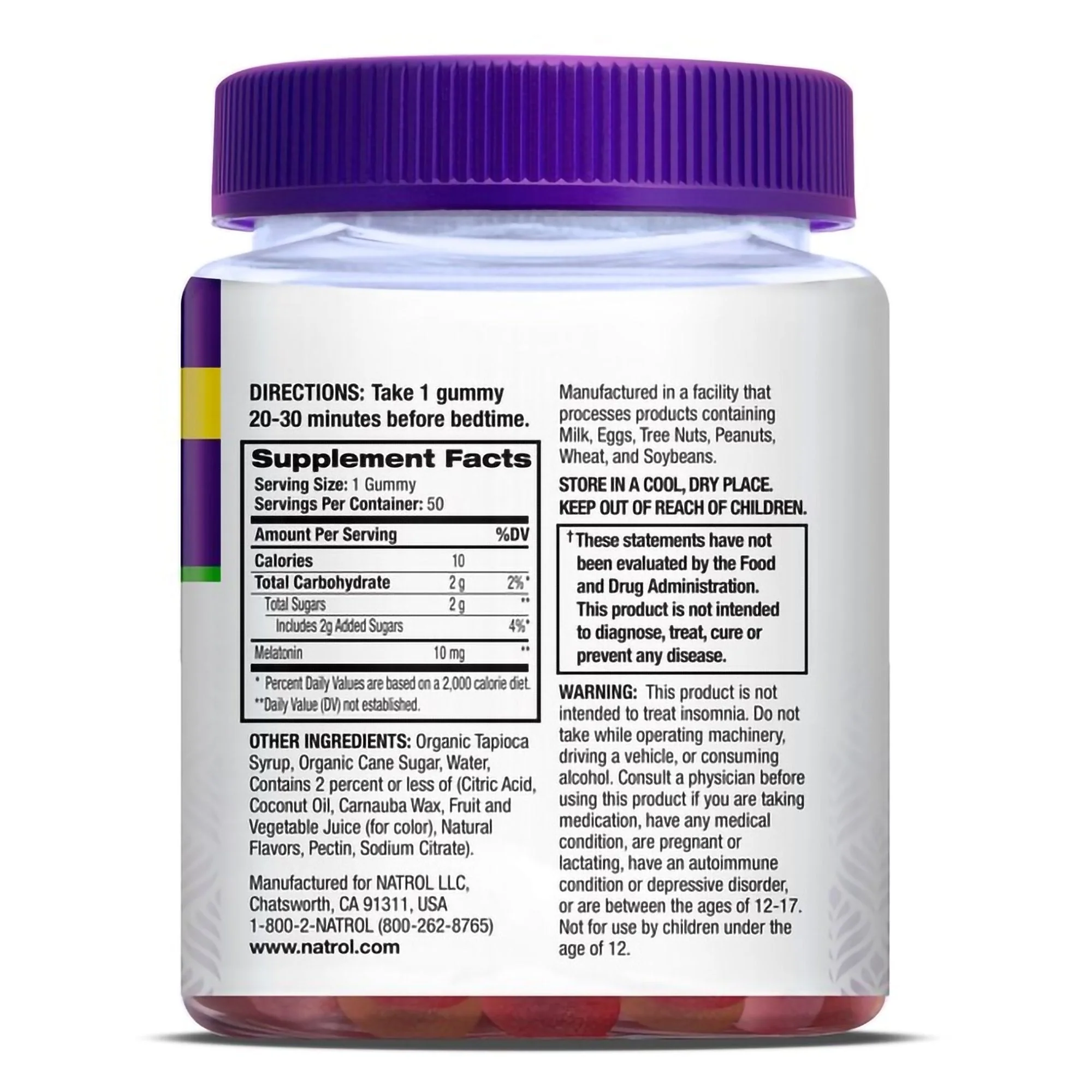 Natrol Inc Natrol MelatoninMAX 10 mg Sleep Gummies Blueberry - Image 2