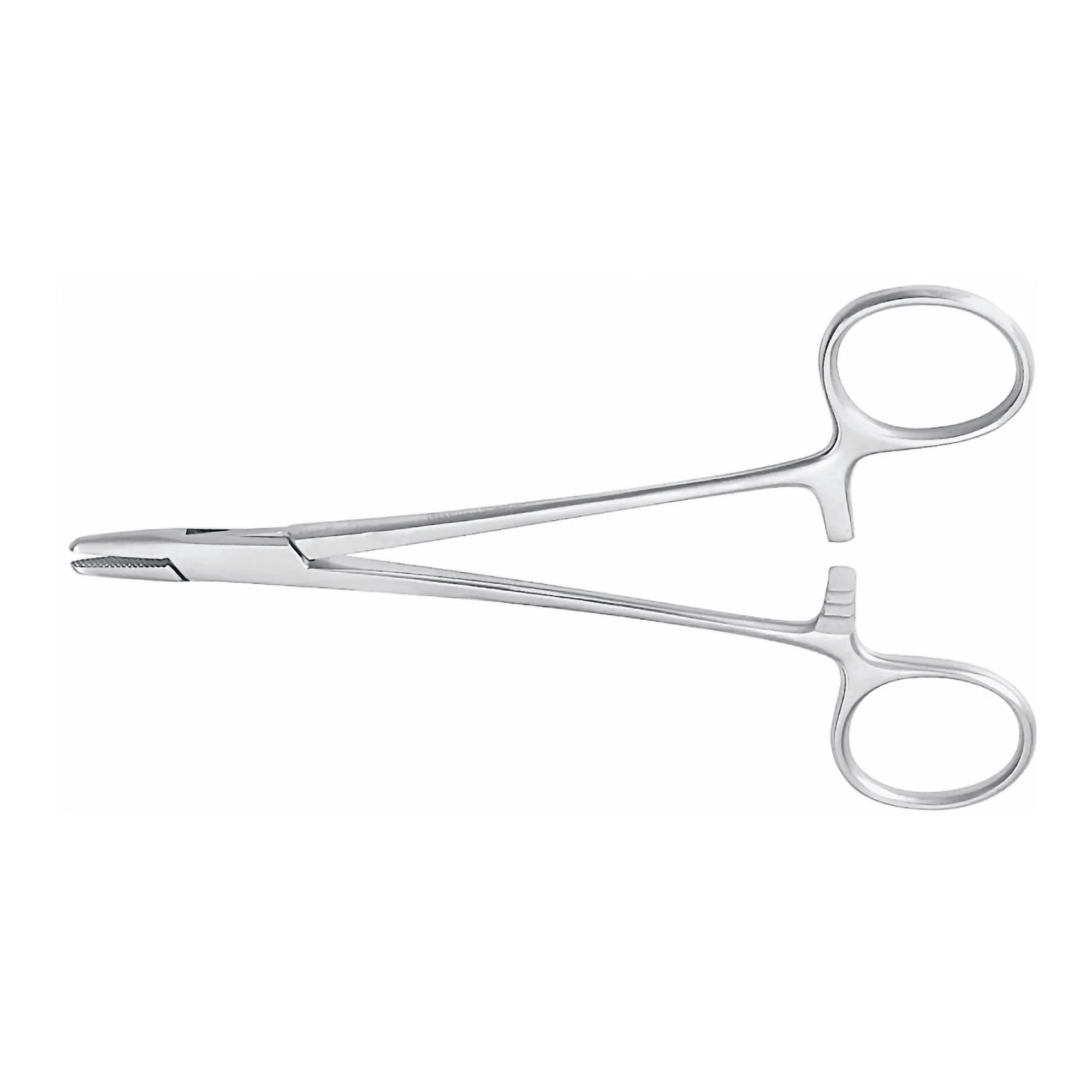 Needle Holder McKesson Argent Baumgartner 5-1/2 Inch Length Serrated Jaws Finger Ring Handle