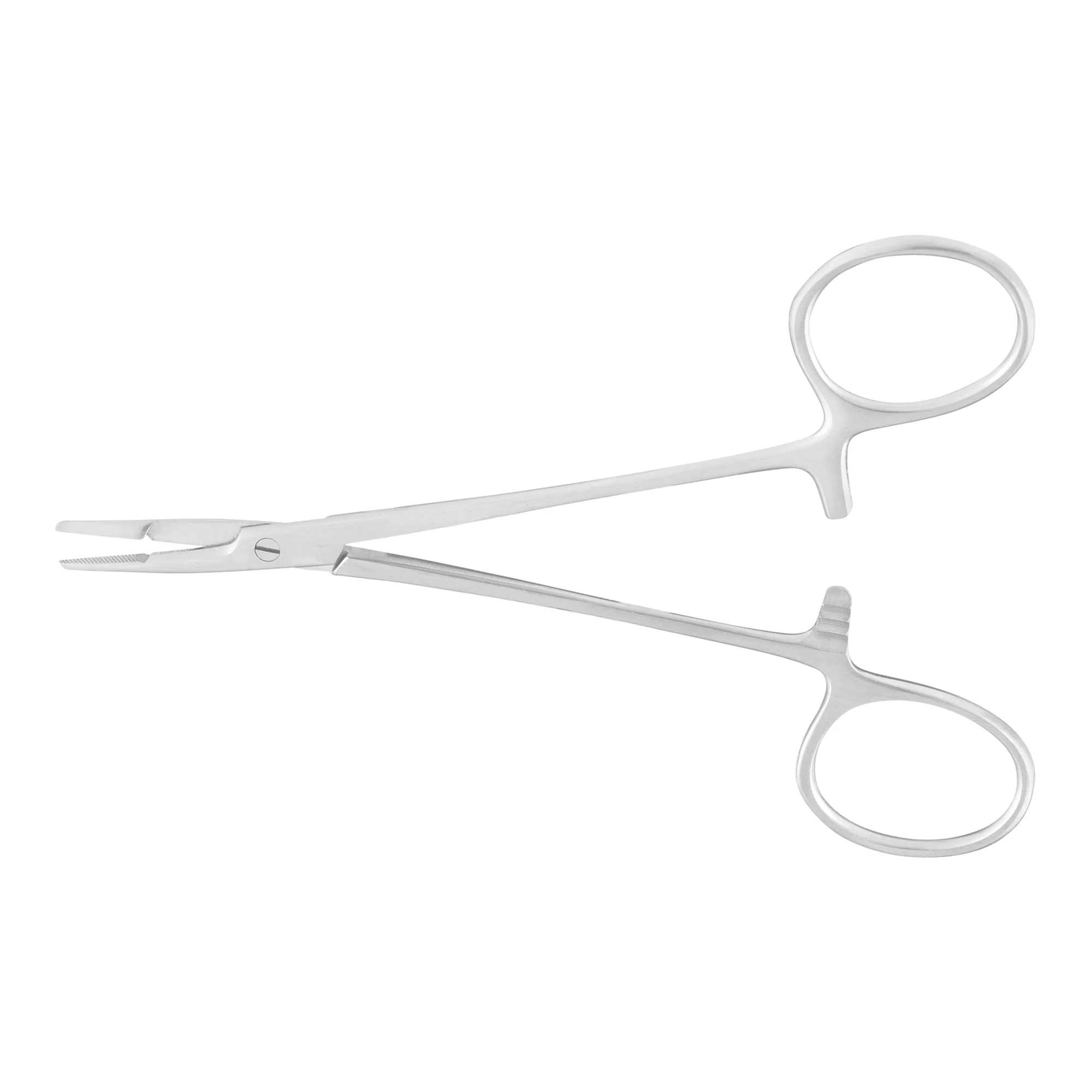 Needle Holder McKesson Argent Olsen-Hegar 4-3/4 Inch Length Serrated Jaws Finger Ring Handle