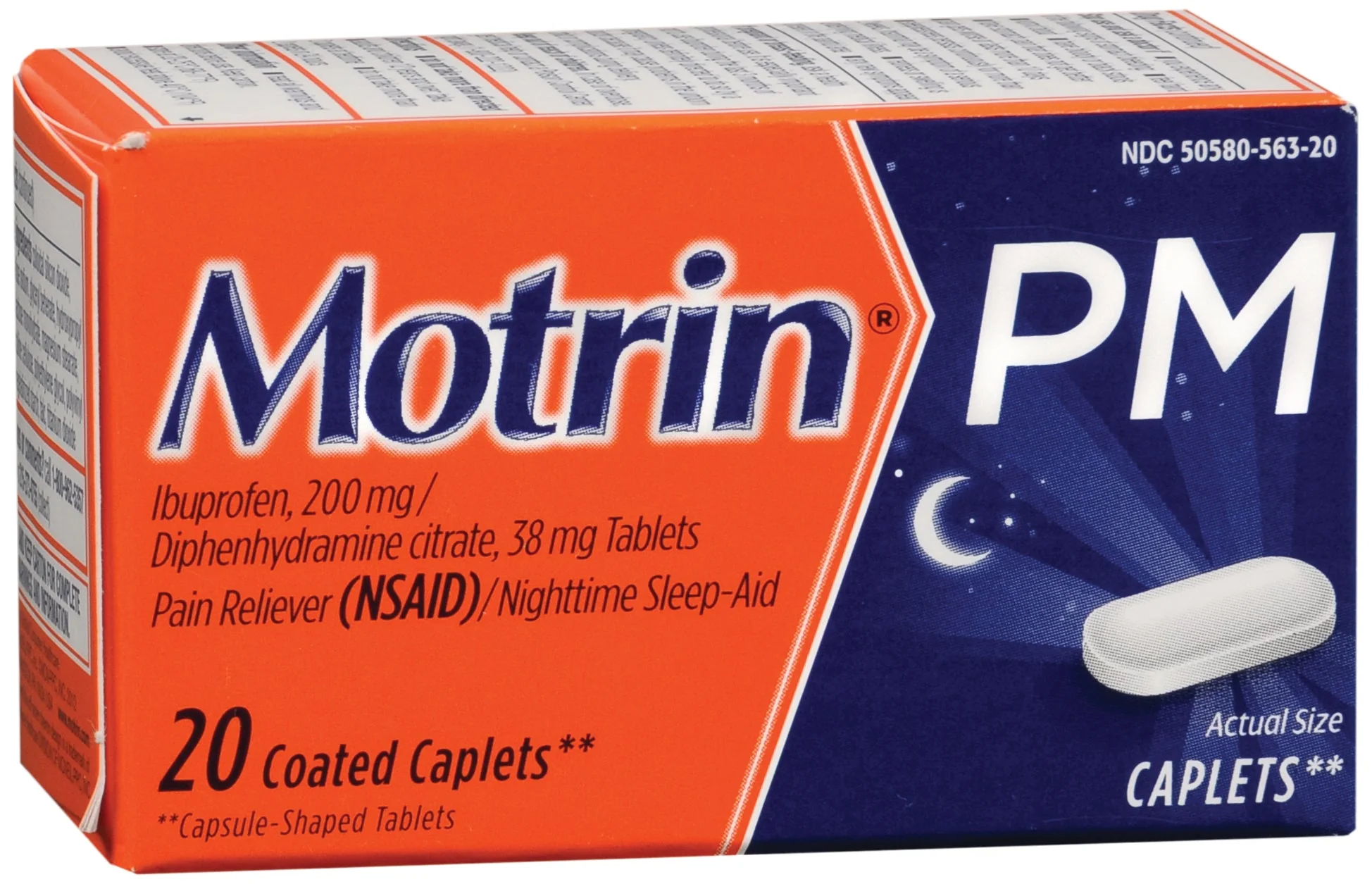 Kenvue Brands LLC Motrin PM Ibuprofen / Diphenhydramine Night Time Pain Relief (24/CS)