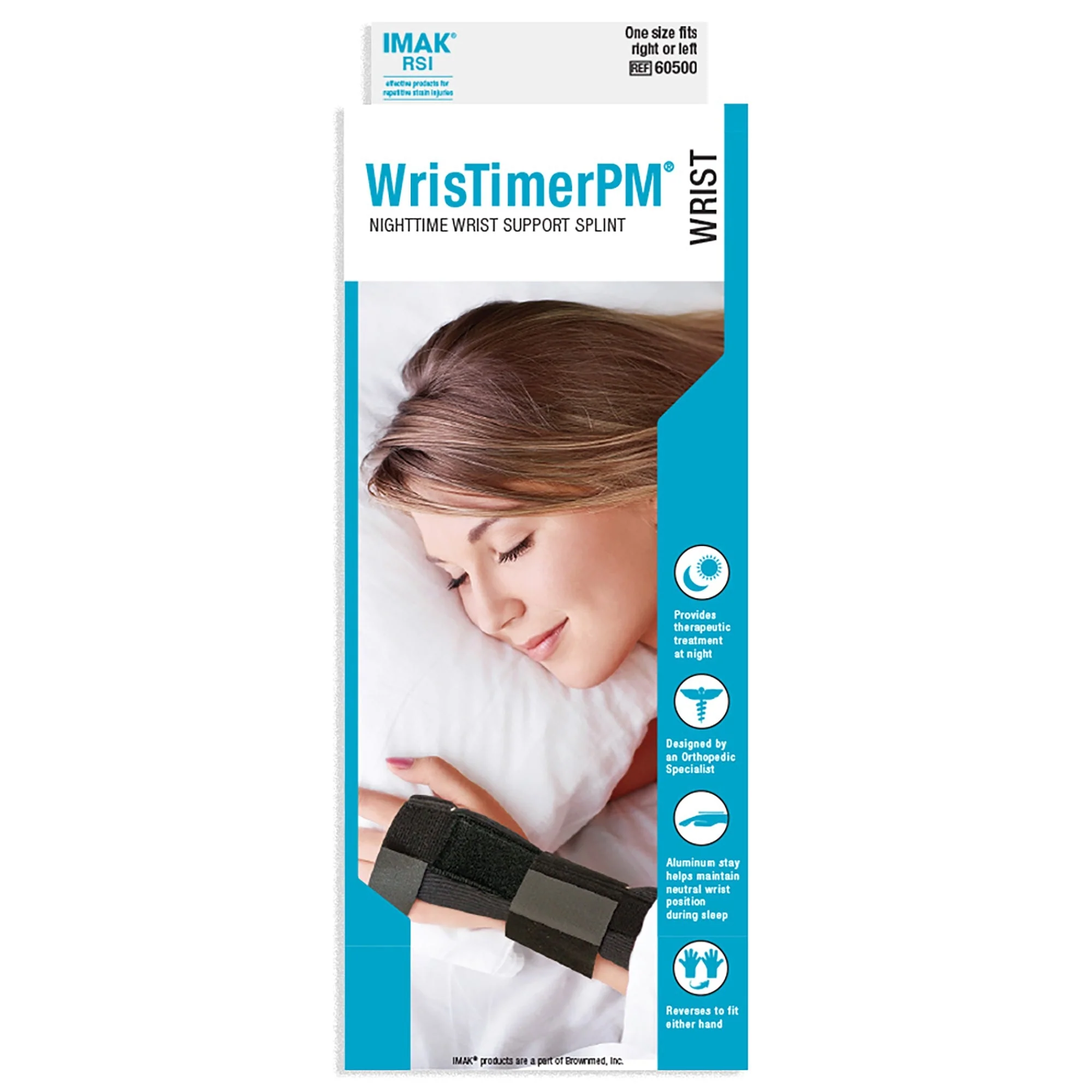 Brownmed WrisTimer PM Wrist Support, One Size Fits Most