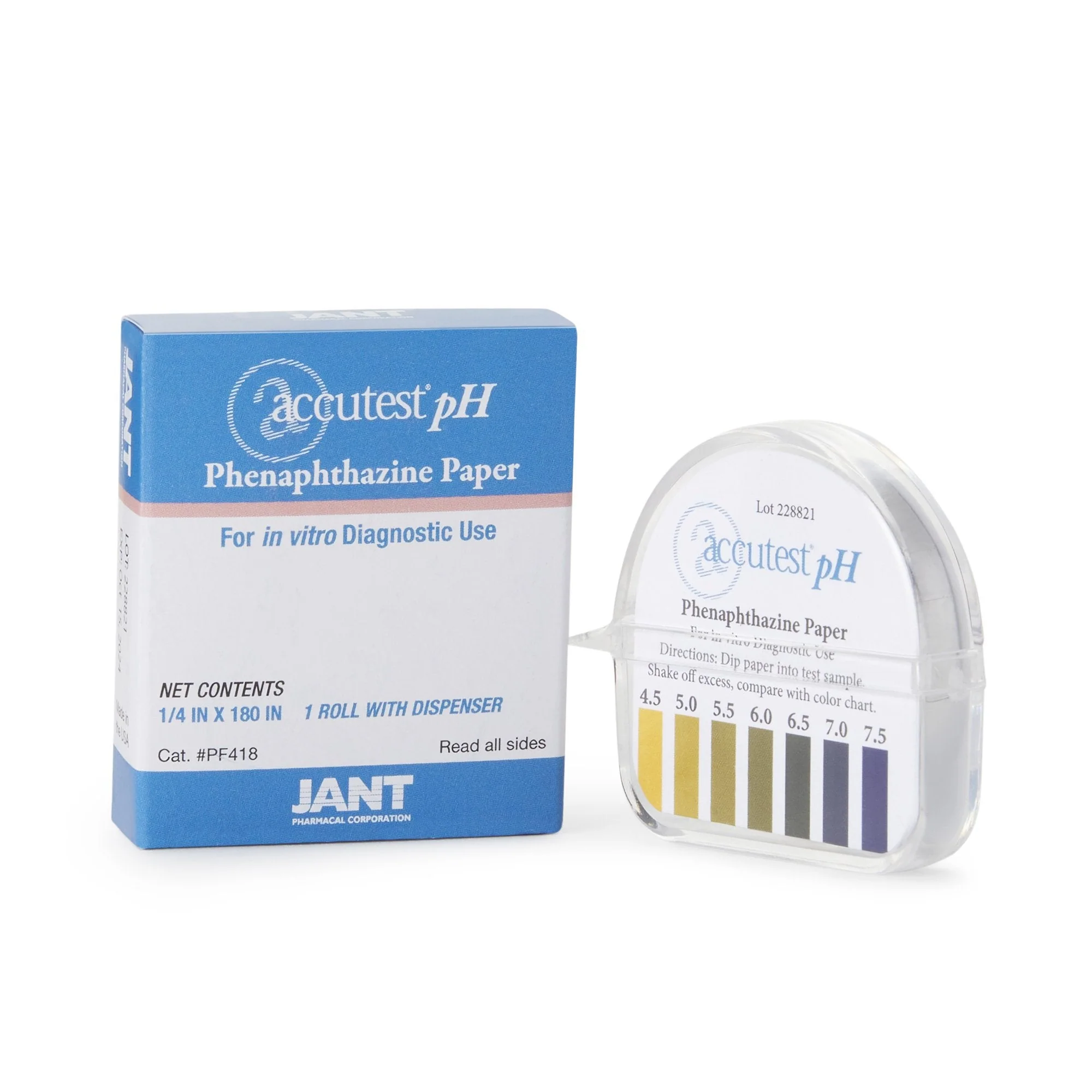 Jant Pharmacal Corp Accutest pH Paper in Dispenser (10/BX)