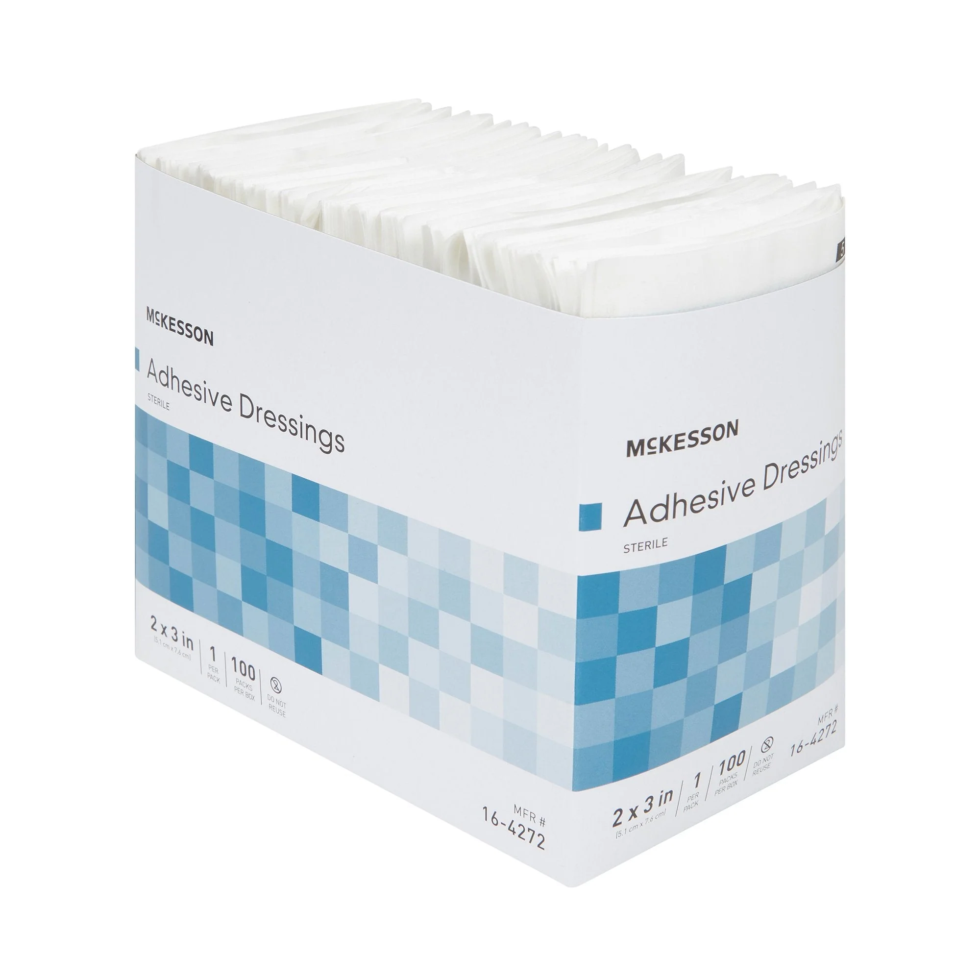 McKesson Brand McKesson White Adhesive Dressing, 2 x 3 Inch (2400/CS) - Image 4