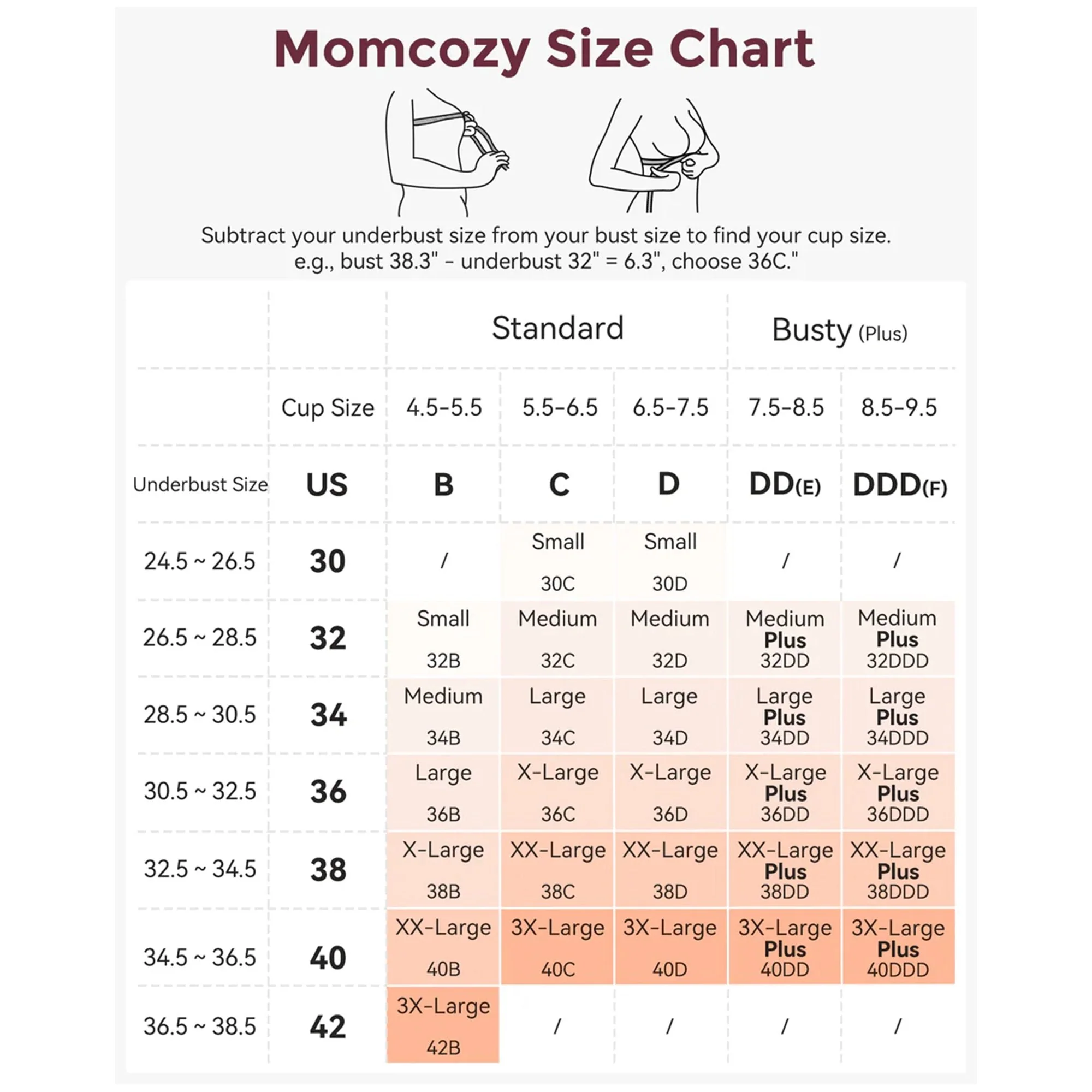 Root Technology Ltd Nursing Bra Momcozy Jelly Strip 34 to 36 Inch Chest Medium Beige Back Hook and Eye Closure Adjustable Shoulder Strap - Image 4