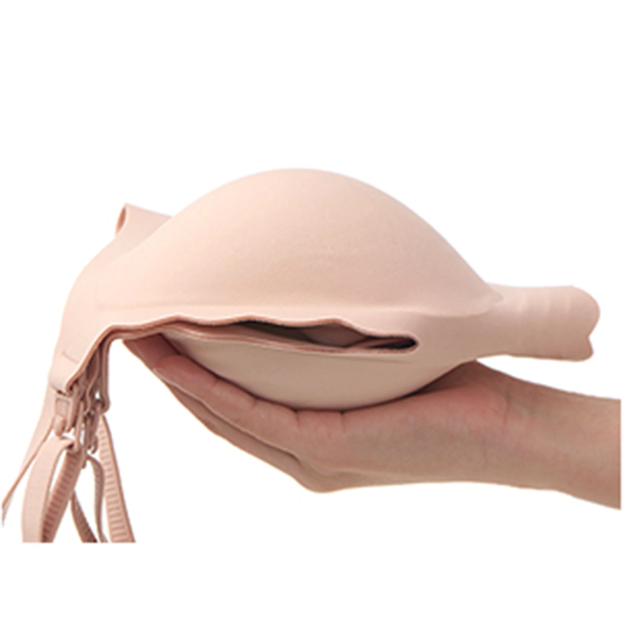 Root Technology Ltd Nursing Bra Momcozy Jelly Strip 36 to 38 Inch Chest Large Beige Back Hook and Eye Closure Adjustable Shoulder Strap - Image 2