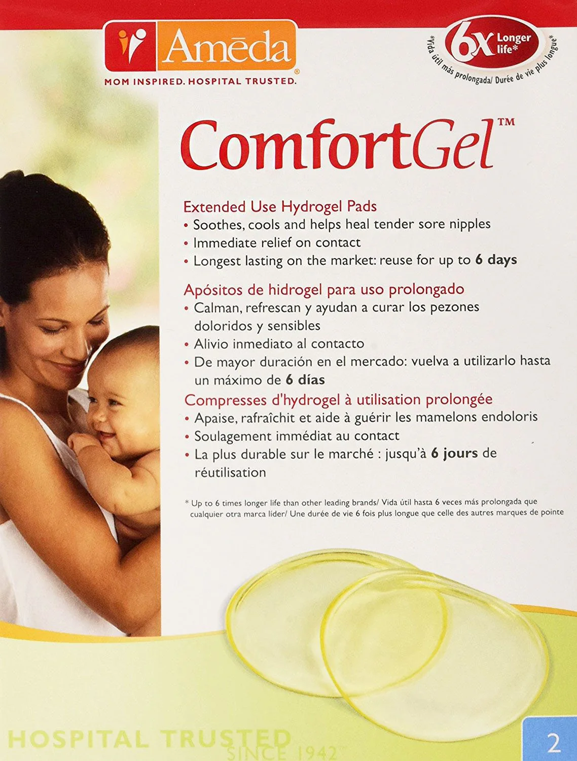 Ameda Inc Ameda Comfort Gel Nursing Pad