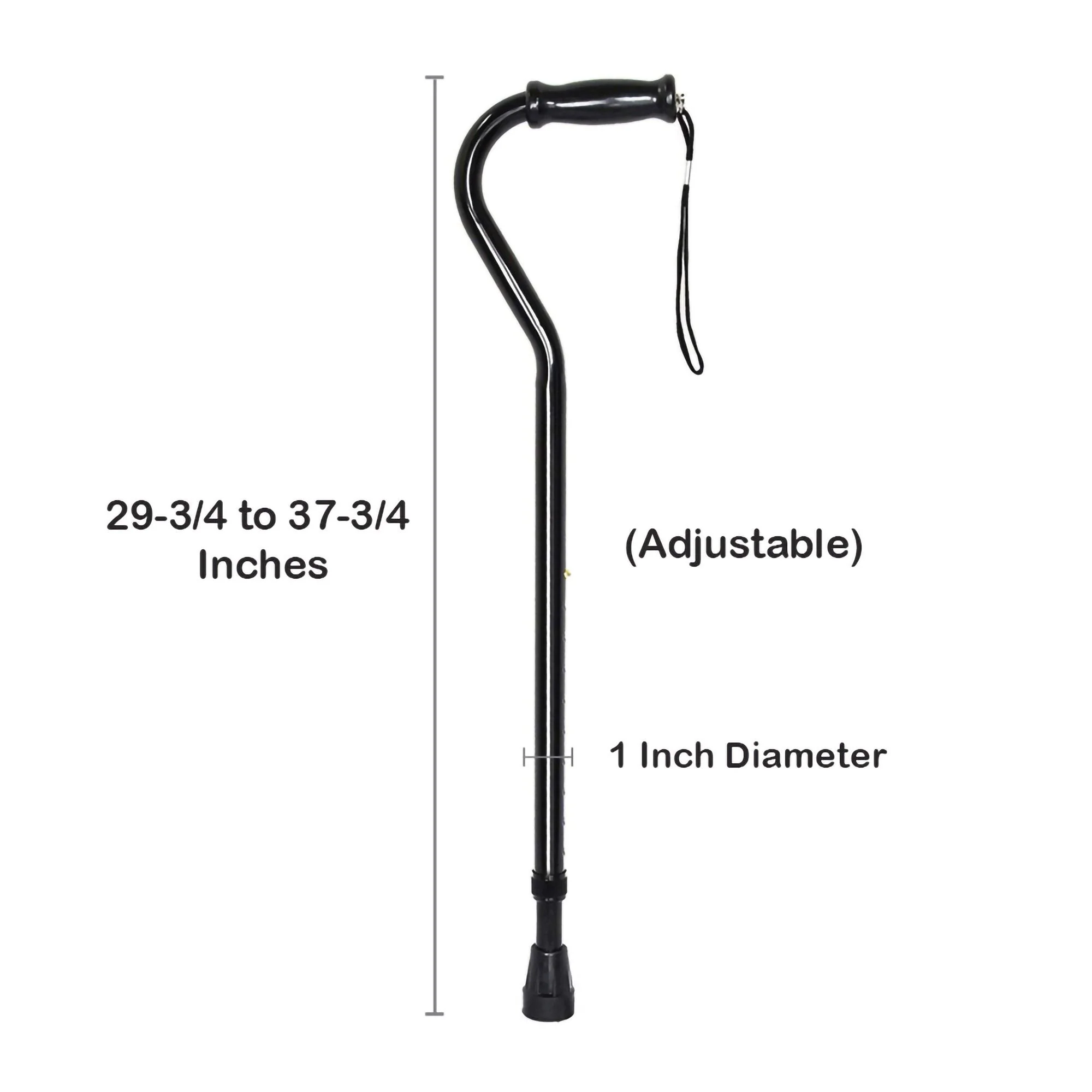 McKesson Brand McKesson Steel Offset Cane, 29¾ – 37¾ Inch Height (6/CS) - Image 4