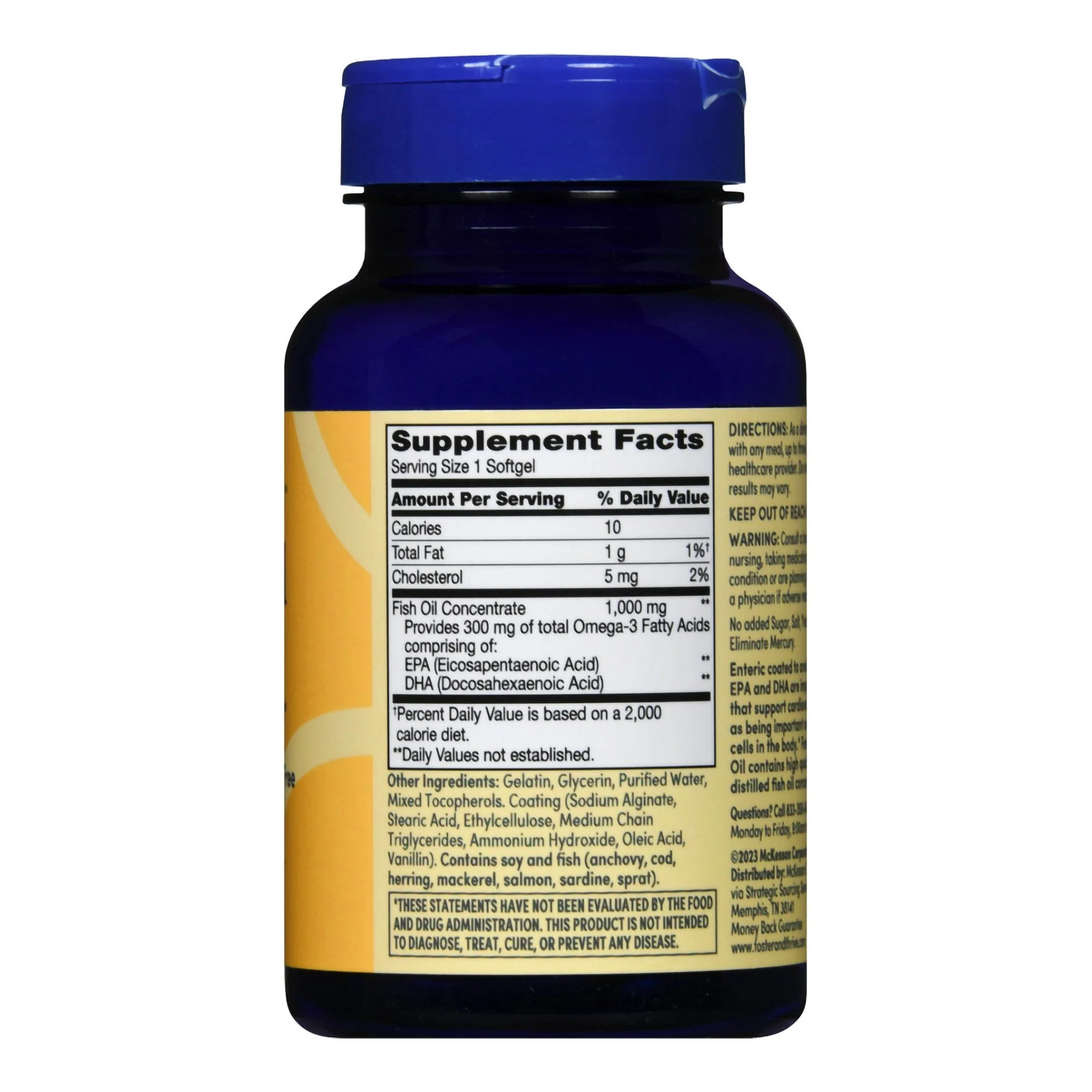 McKesson Brand Foster & Thrive Fish Oil 1000 mg Softgels - Image 2