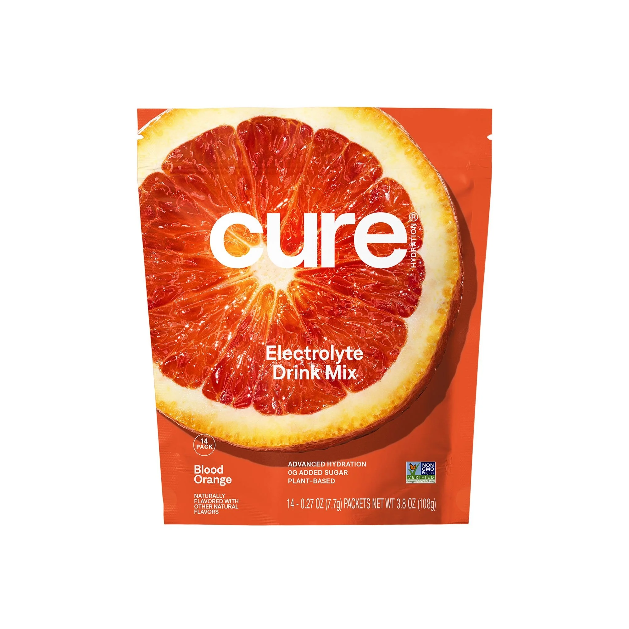 Cure Hydration Cure Electrolyte Drink Mix, Blood Orange, 7.7-gram Packets (168/CS)