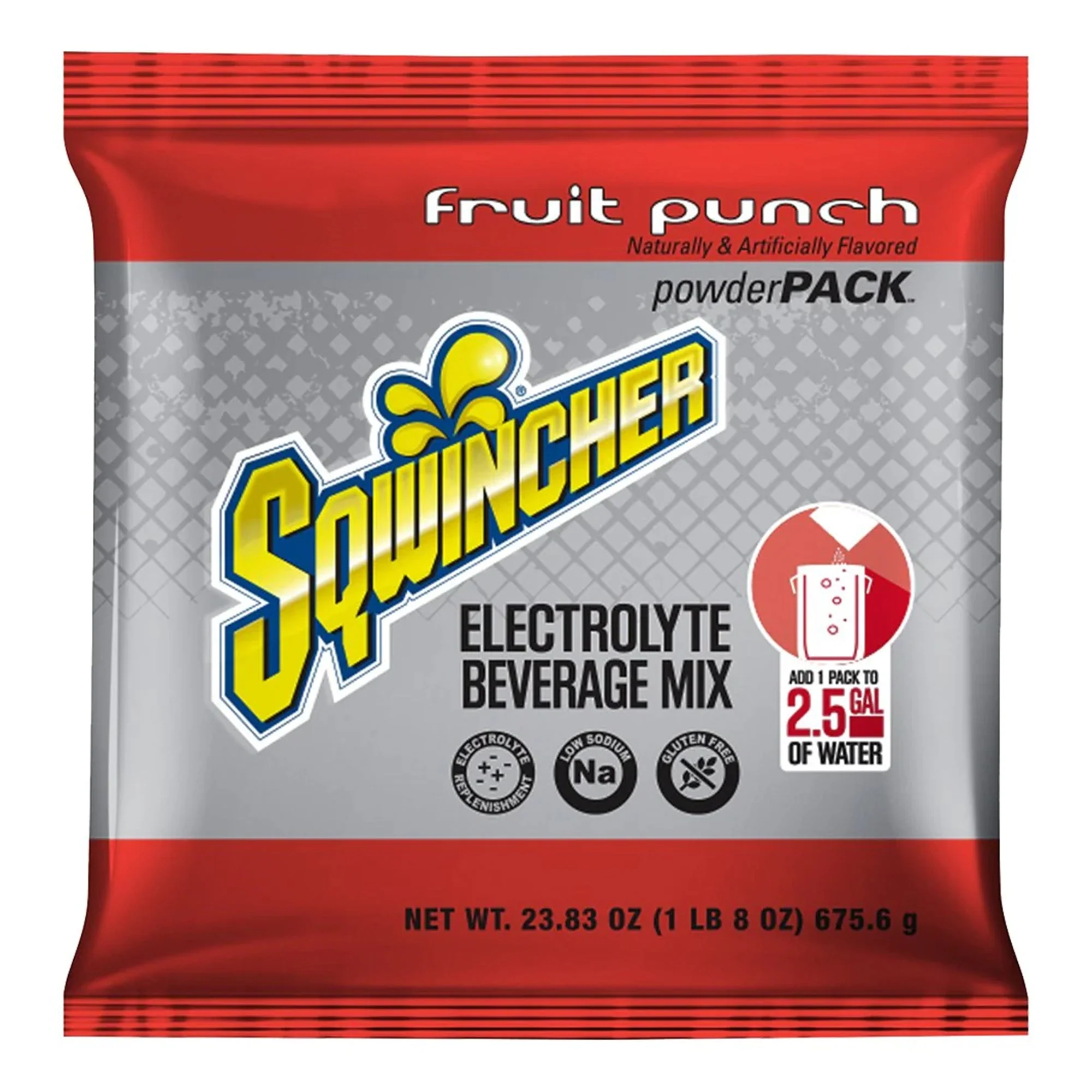 Kent Precision Foods Sqwincher Powder Pack Electrolyte Beverage Mix, Fruit Punch (32/CS)