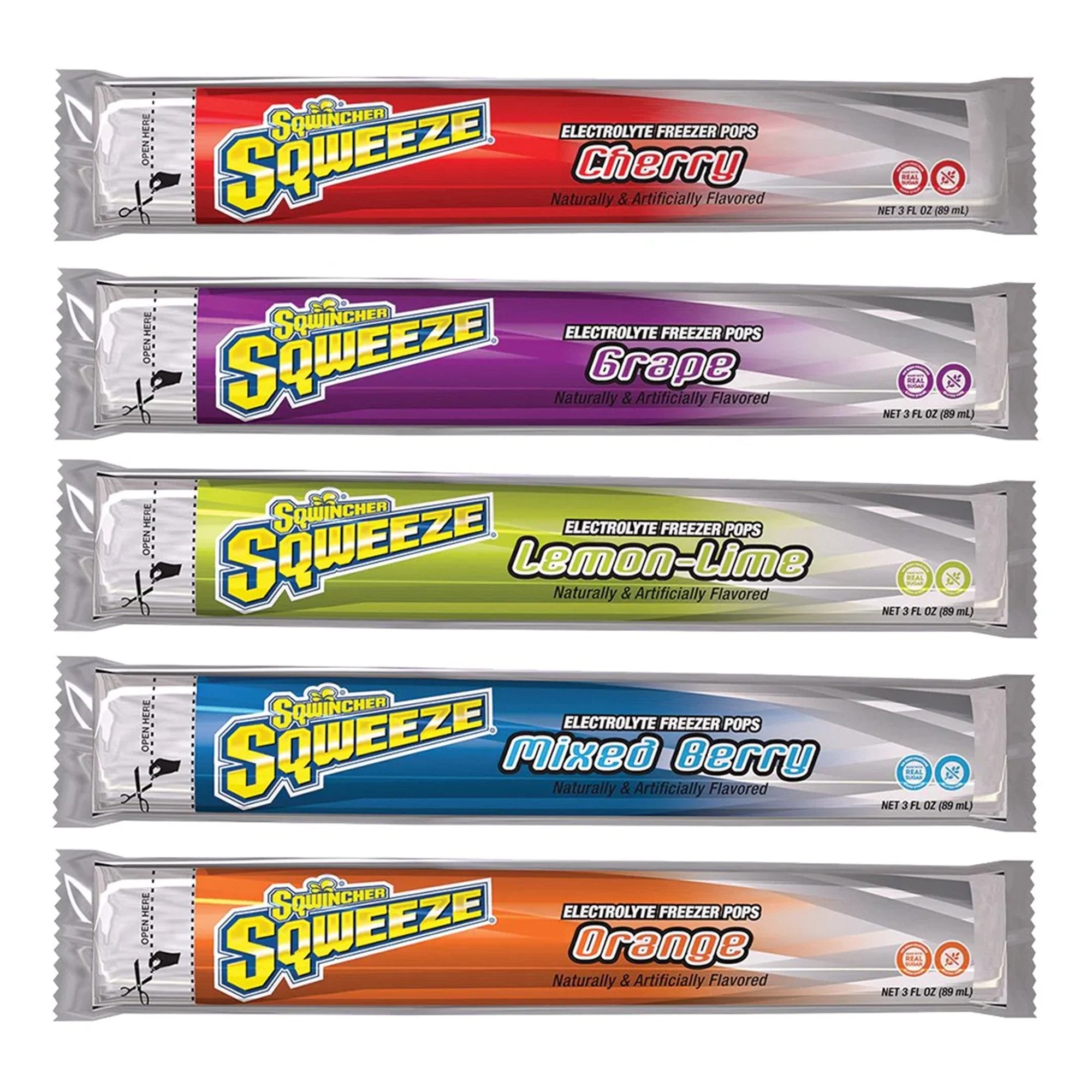 Kent Precision Foods Sqwincher Squeeze Assorted Flavors Electrolyte Freeze Pop (150/CS)