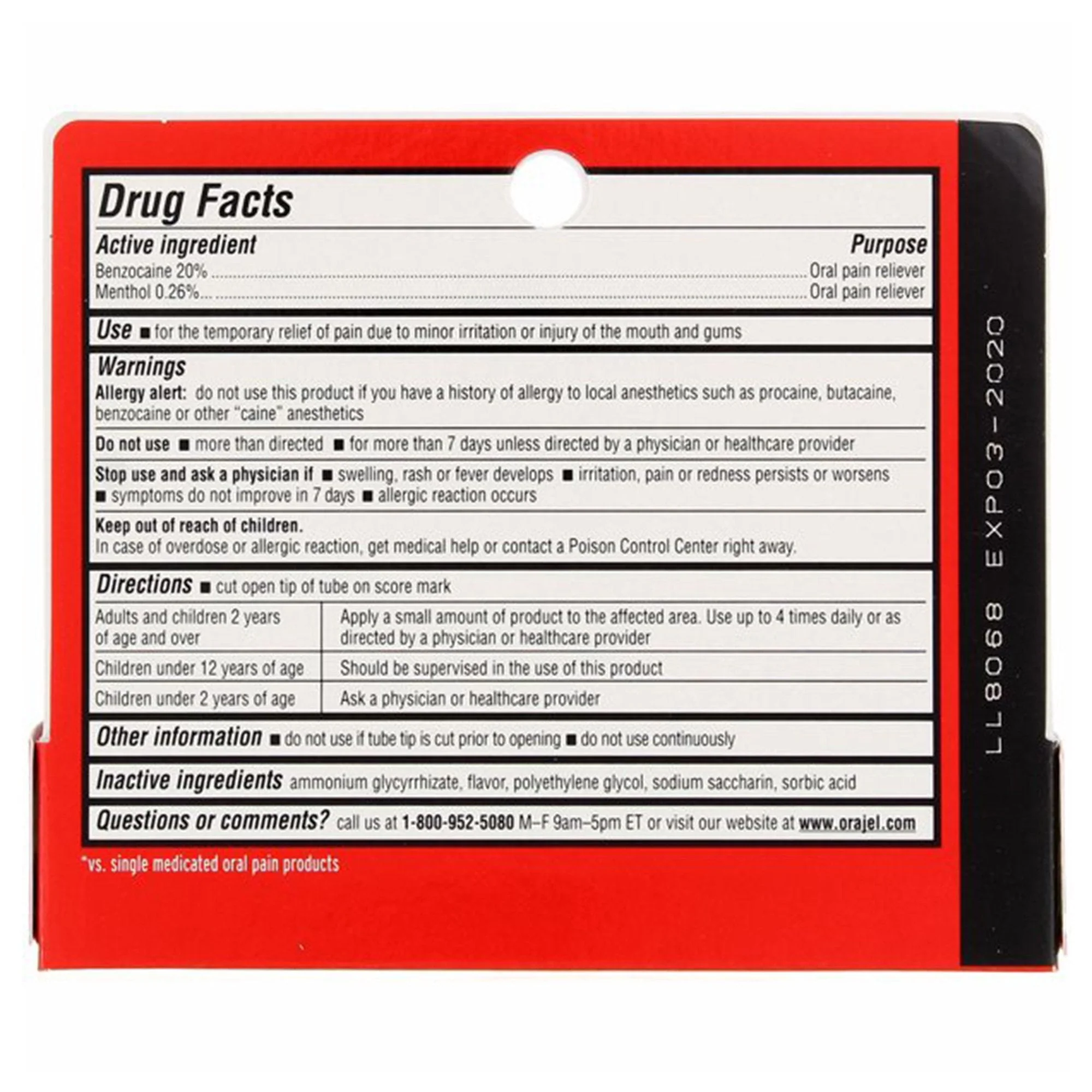 Dennison Pharmaceuticals Orajel 3X Medicated for Toothache & Gum Gel Extra Strength - Image 2
